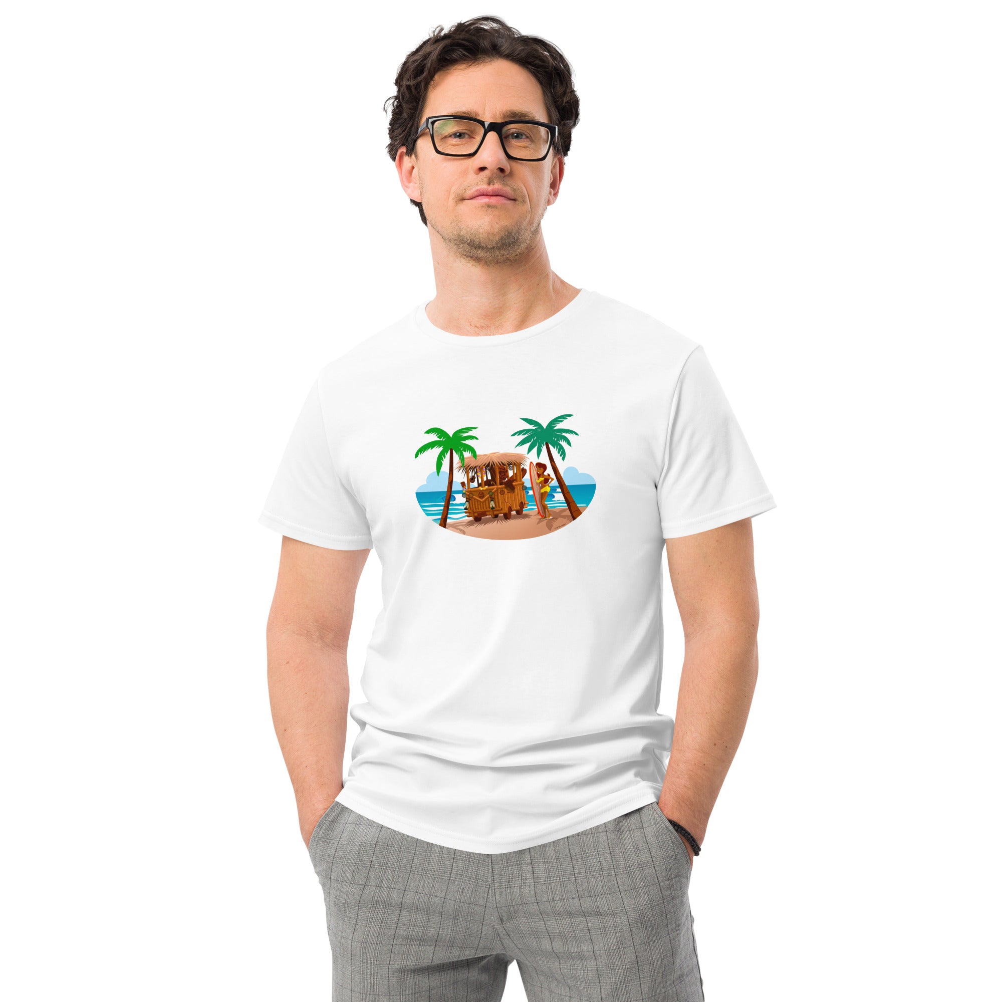 Men's premium cotton t-shirt Tiki Kombi