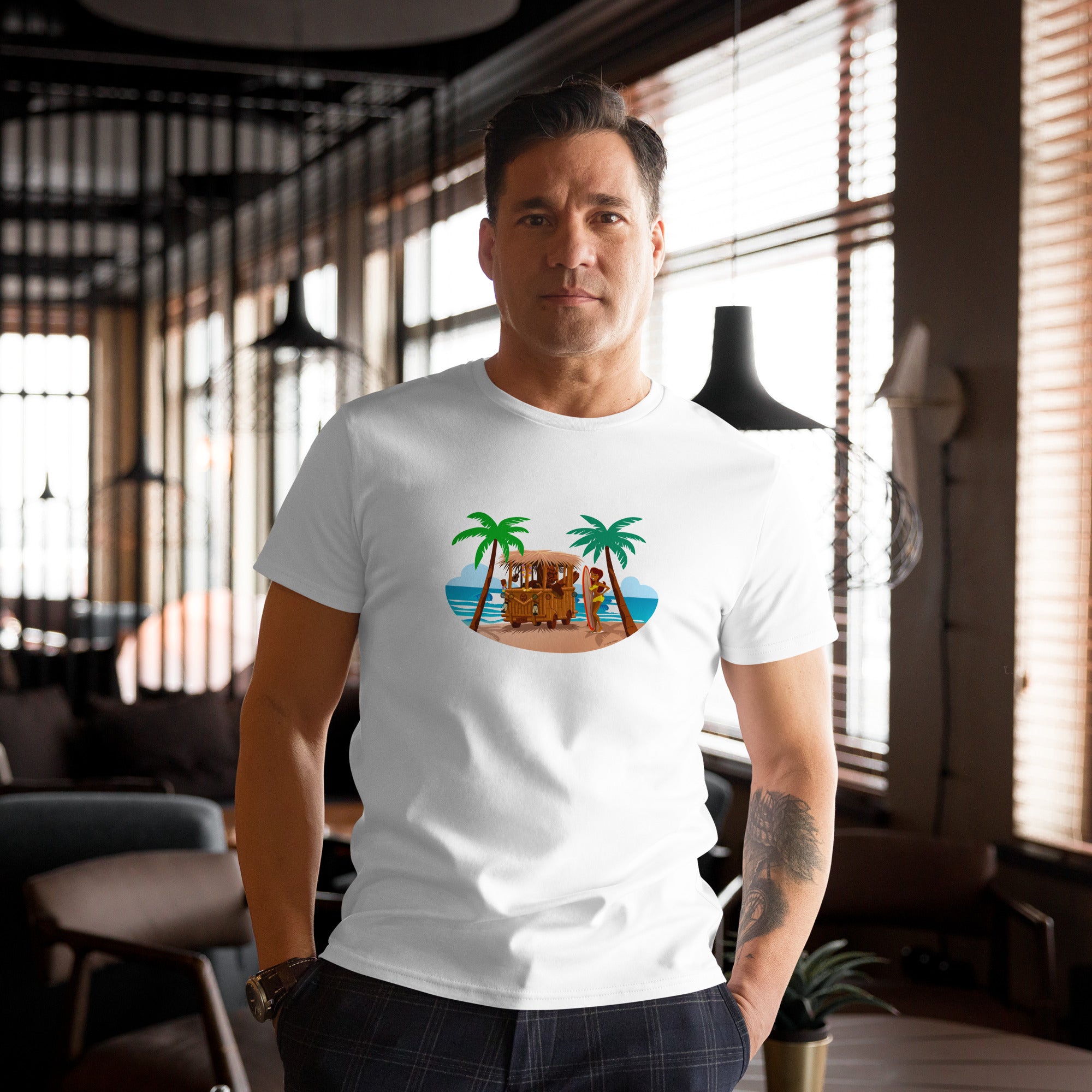 Men's premium cotton t-shirt Tiki Kombi