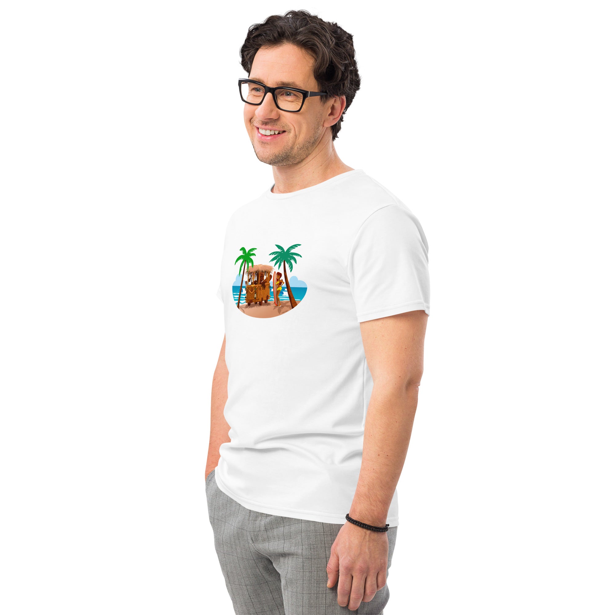 T-shirt premium en coton homme Tiki Kombi