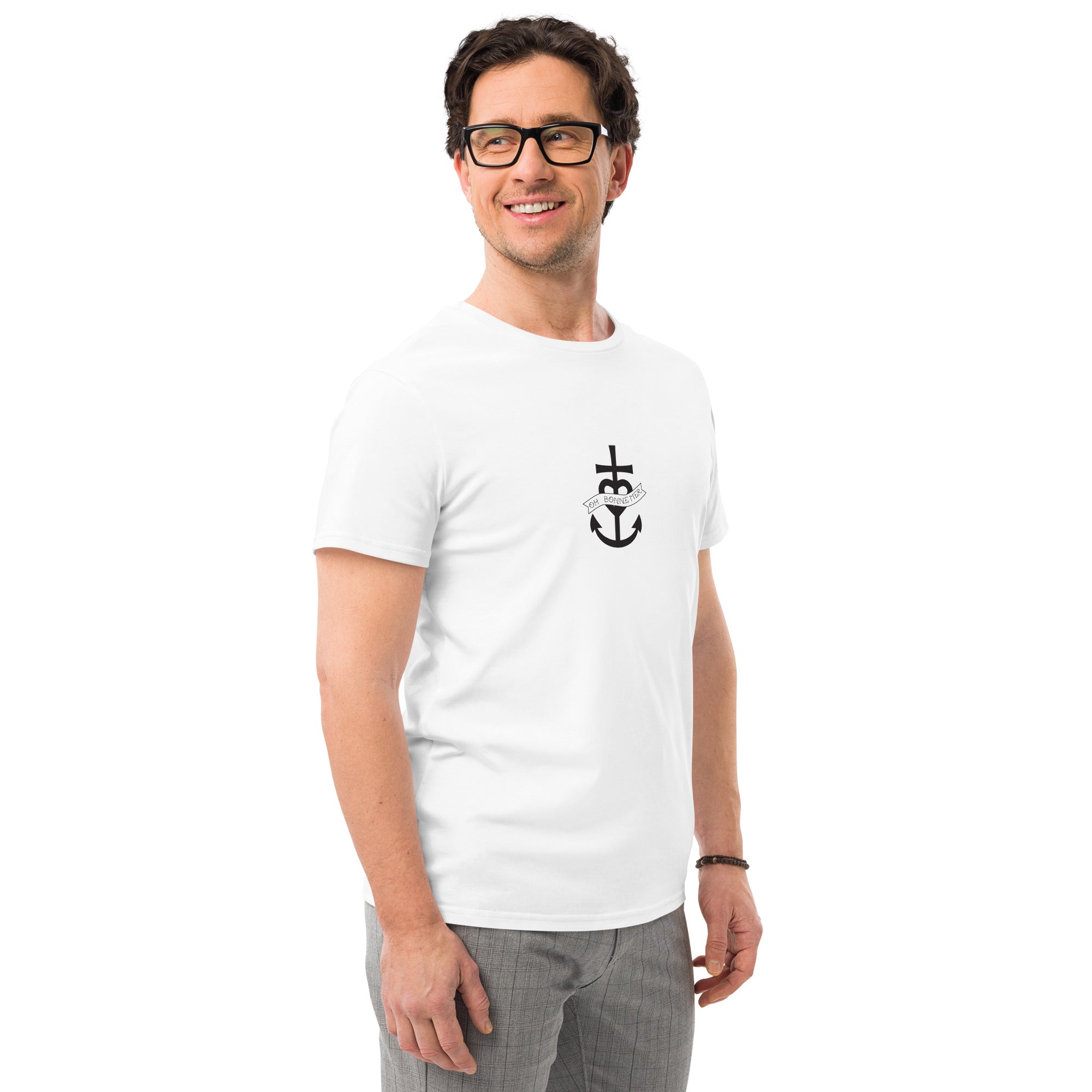 T-shirt premium en coton homme Oh Bonne Mer 1 (petite impression)