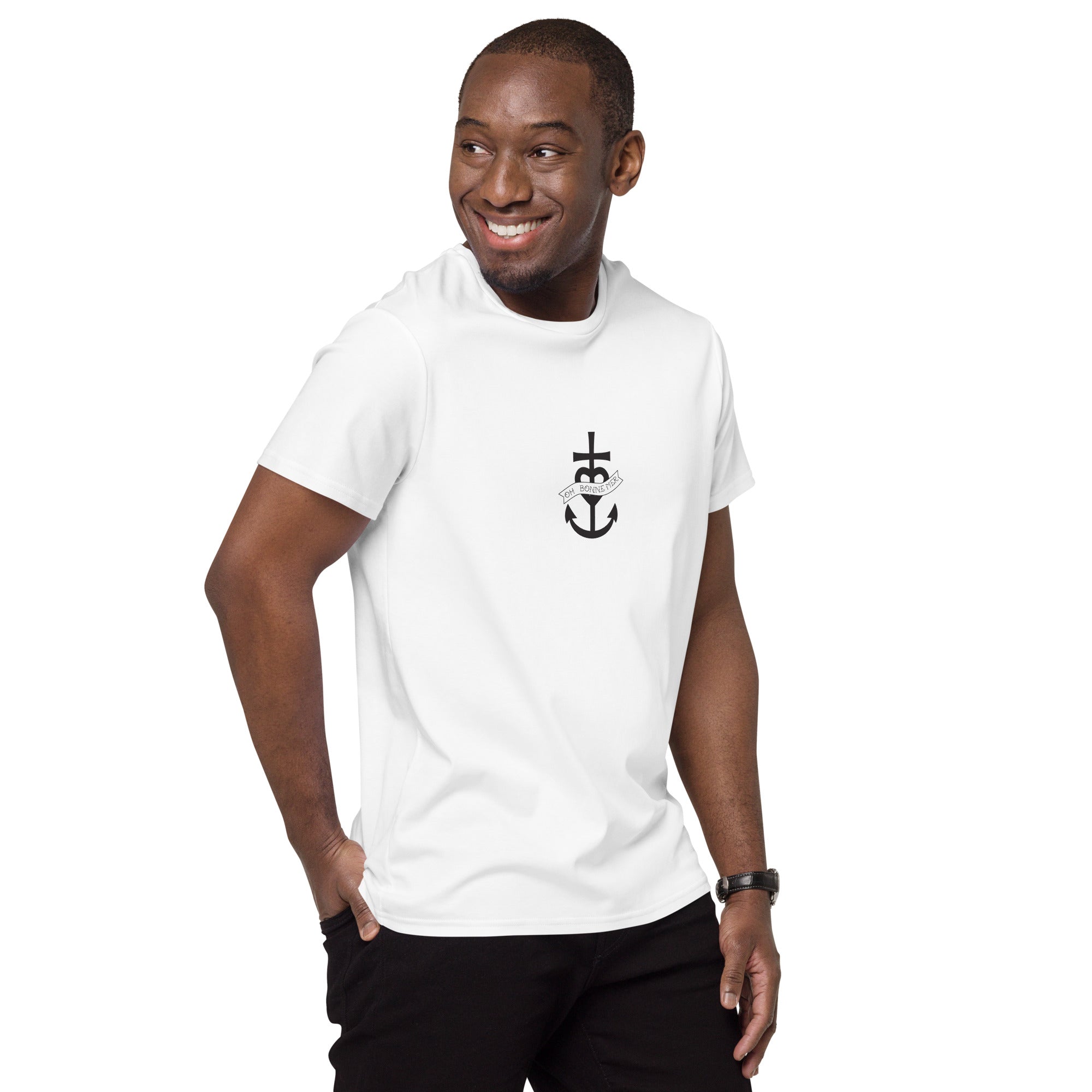 T-shirt premium en coton homme Oh Bonne Mer 1 (petite impression)