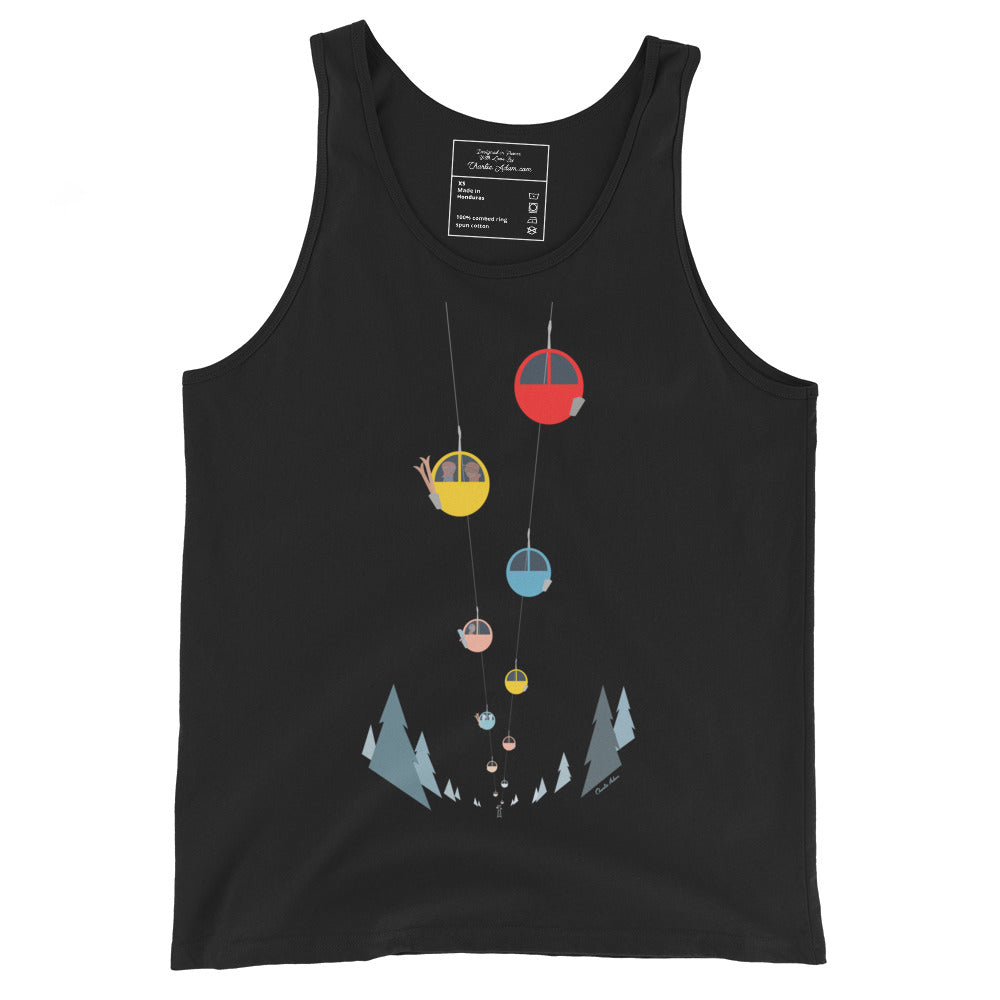 Unisex Tank Top Gondolas in the mist