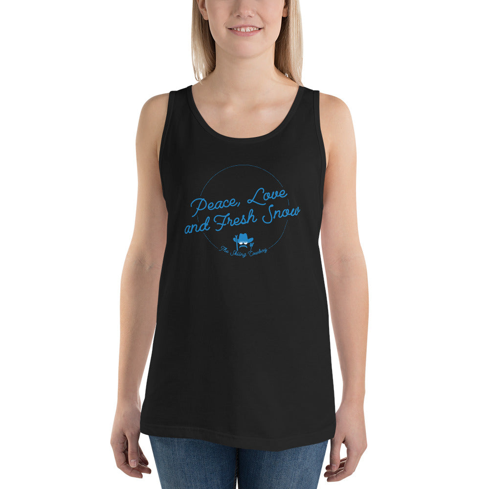 Unisex Tank Top Peace, Love and Fresh Snow