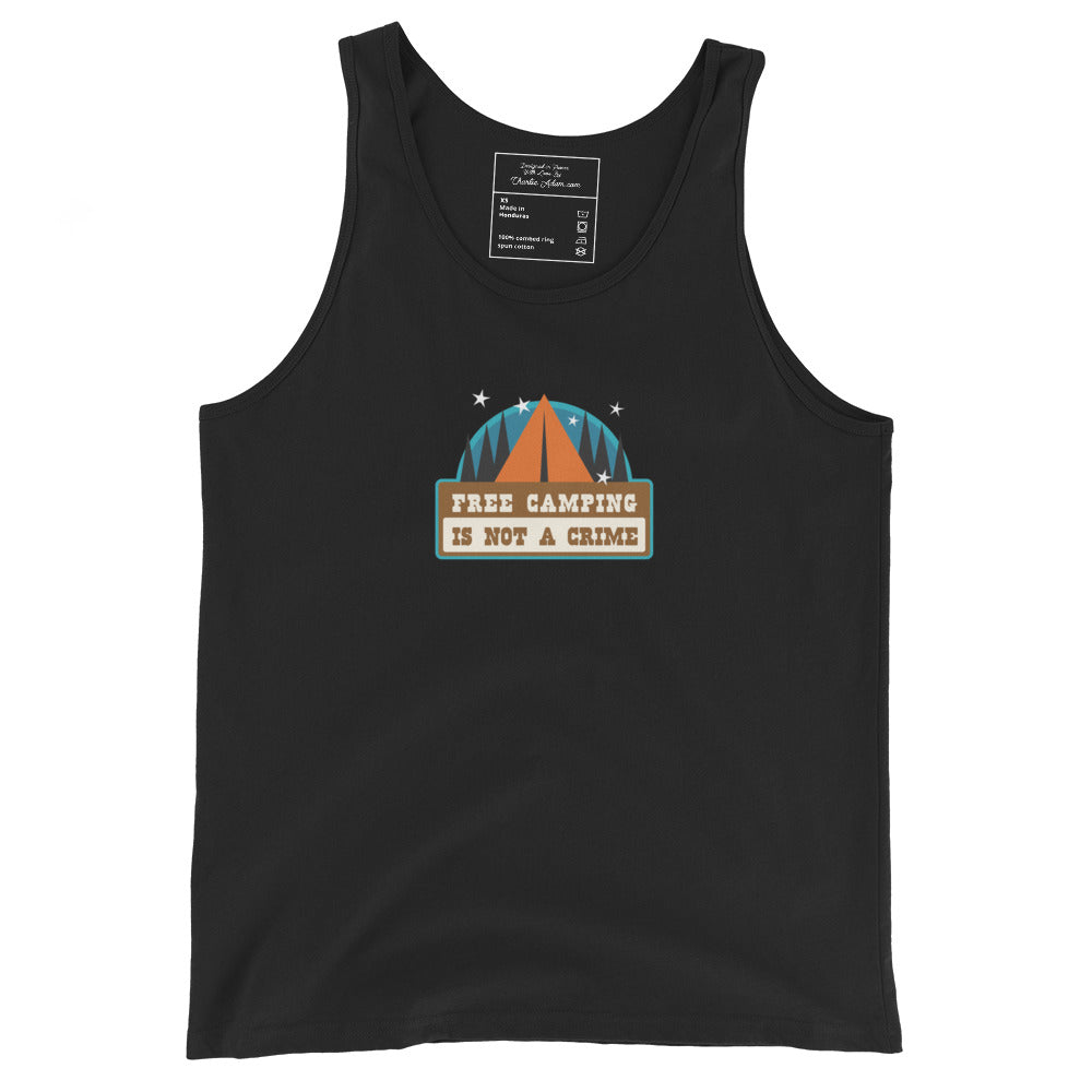 Unisex Tank Top Free camping is not a crime Graphic