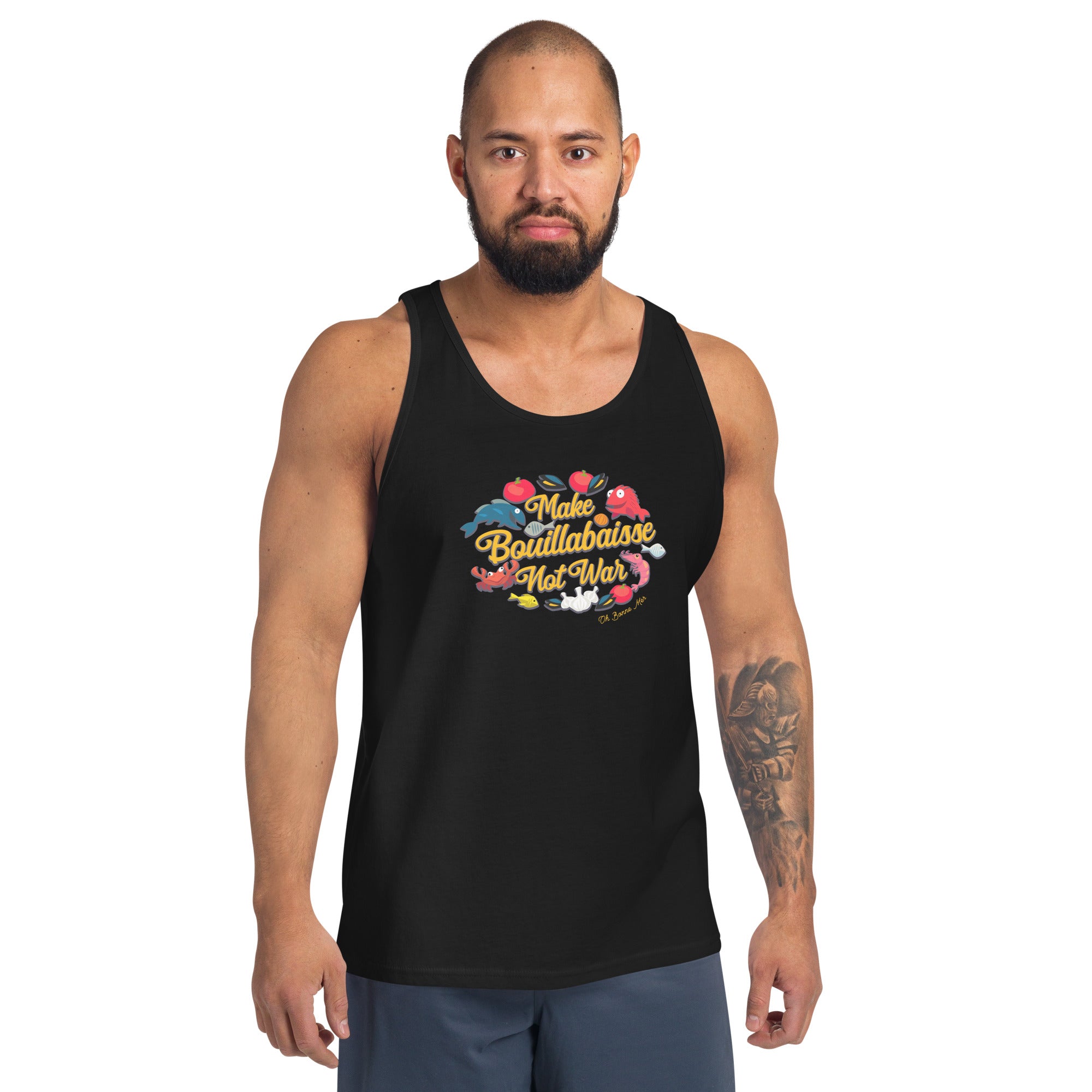 Unisex Tank Top Make Bouillabaisse Not War