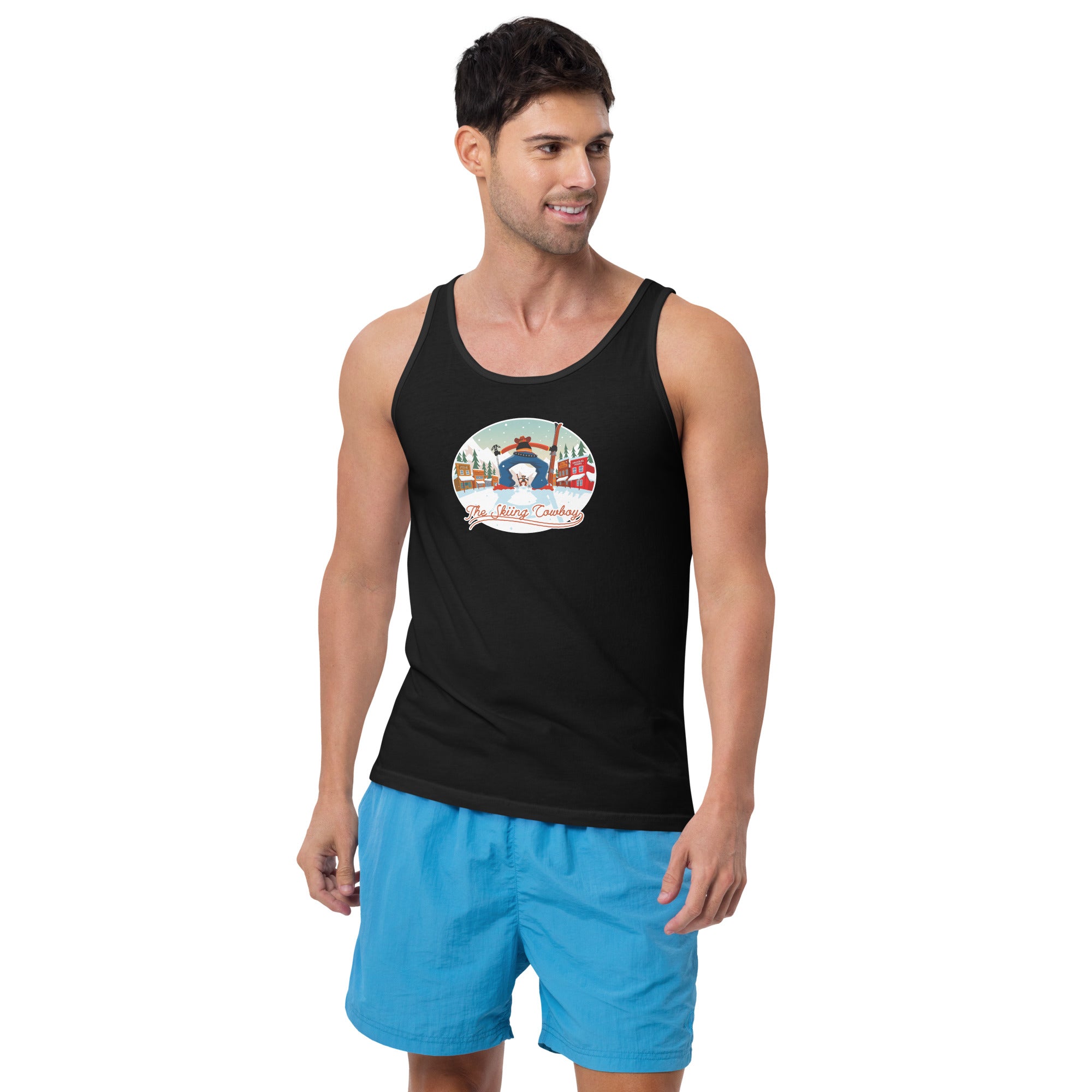 Unisex Tank Top Ski Fight at OK Corral