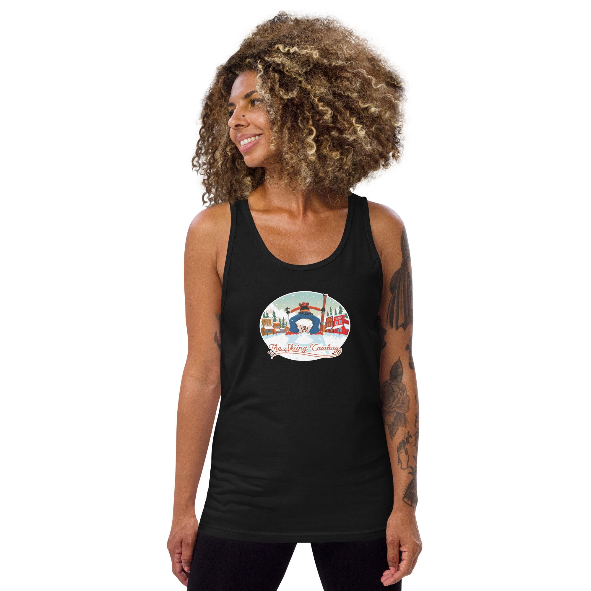 Unisex Tank Top Ski Fight at OK Corral