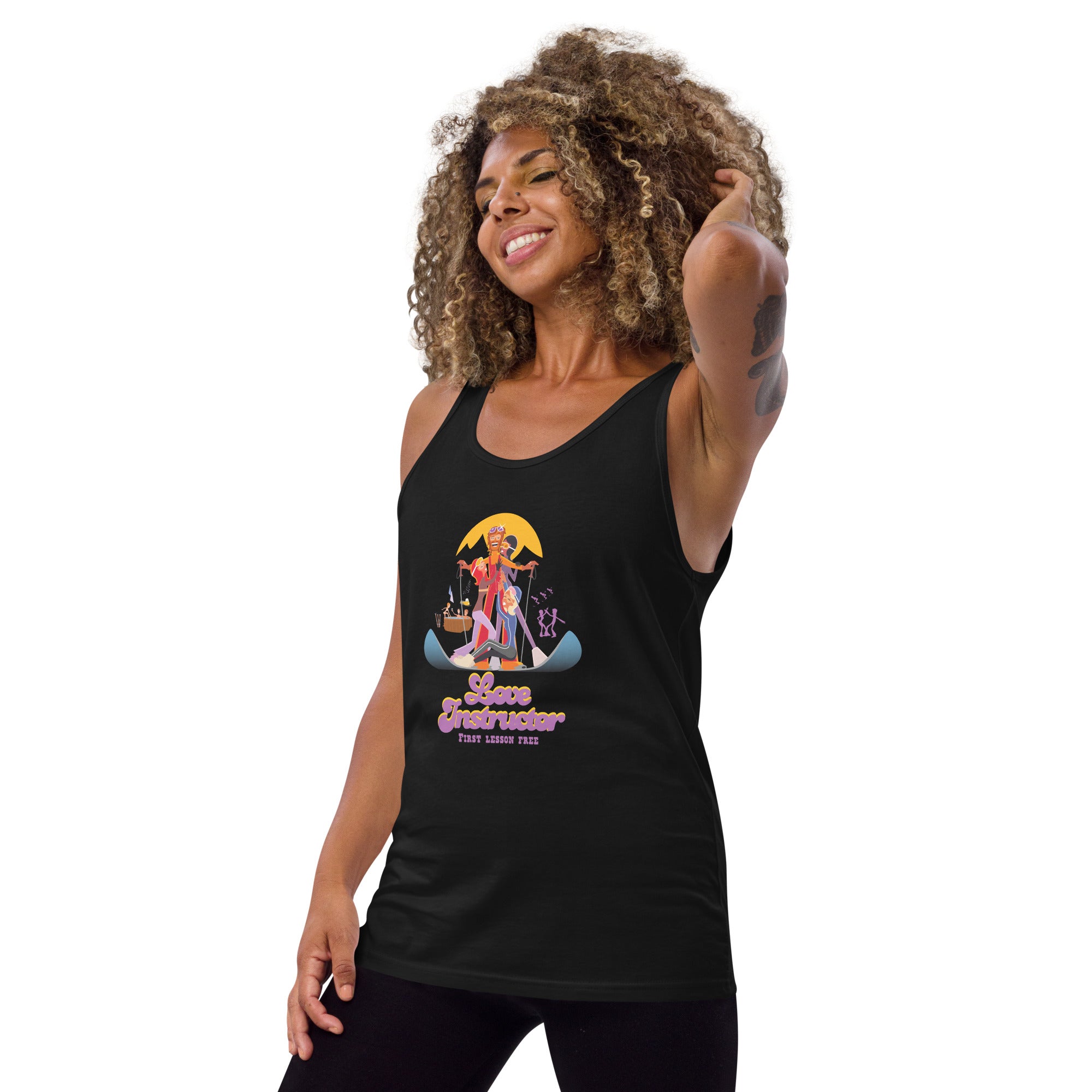 Unisex Tank Top Love instructor First lesson free