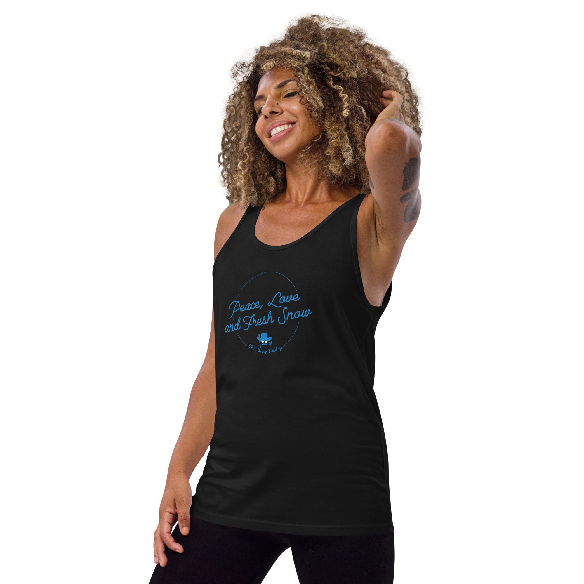 Unisex Tank Top Peace, Love and Fresh Snow