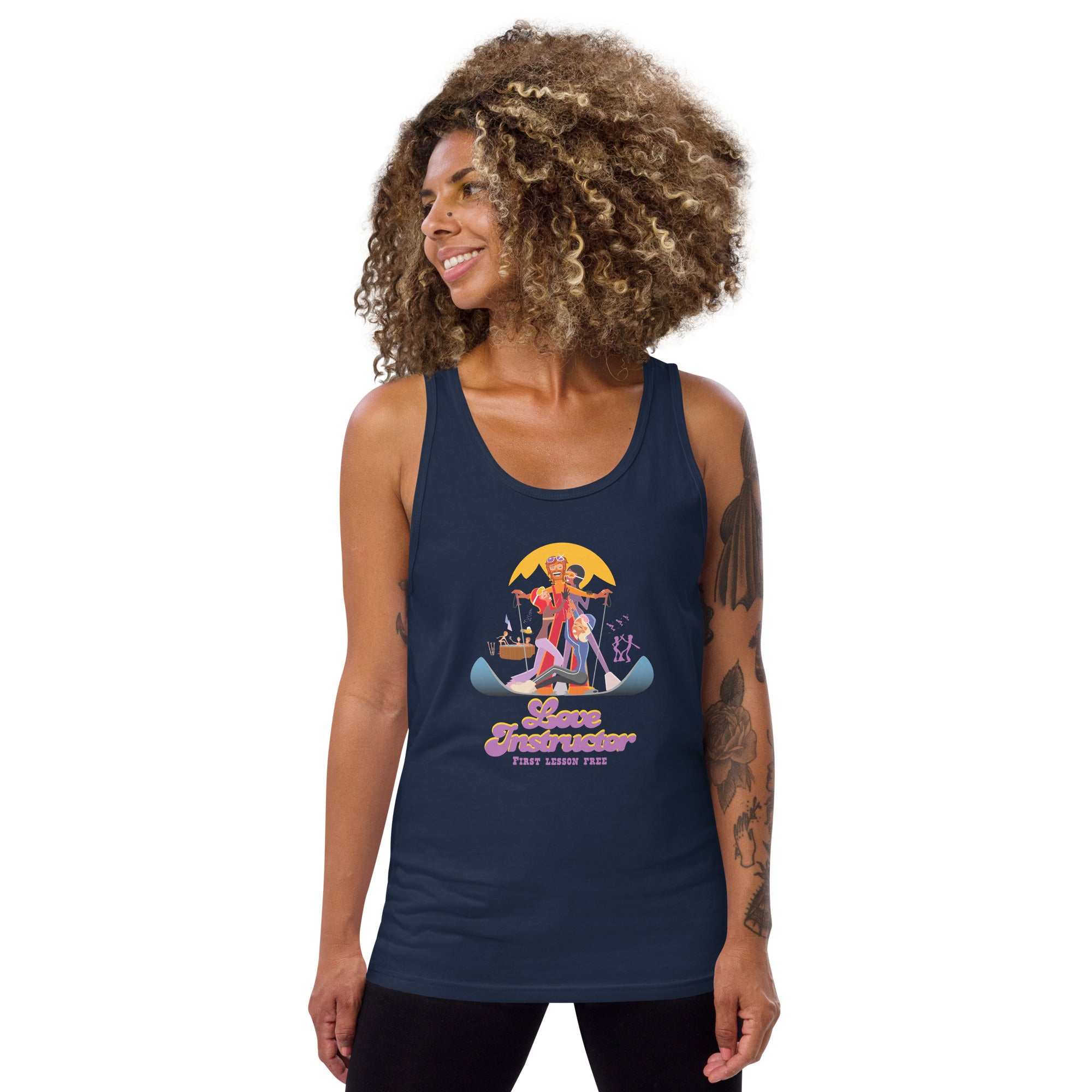 Unisex Tank Top Love instructor First lesson free