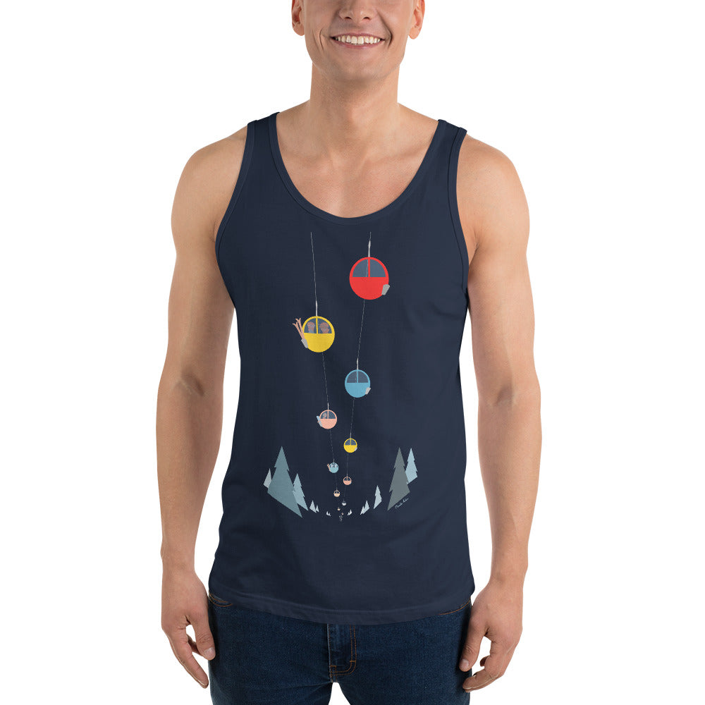 Unisex Tank Top Gondolas in the mist