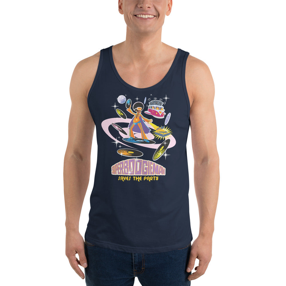 Unisex Tank Top Superboogieman Saves the Party