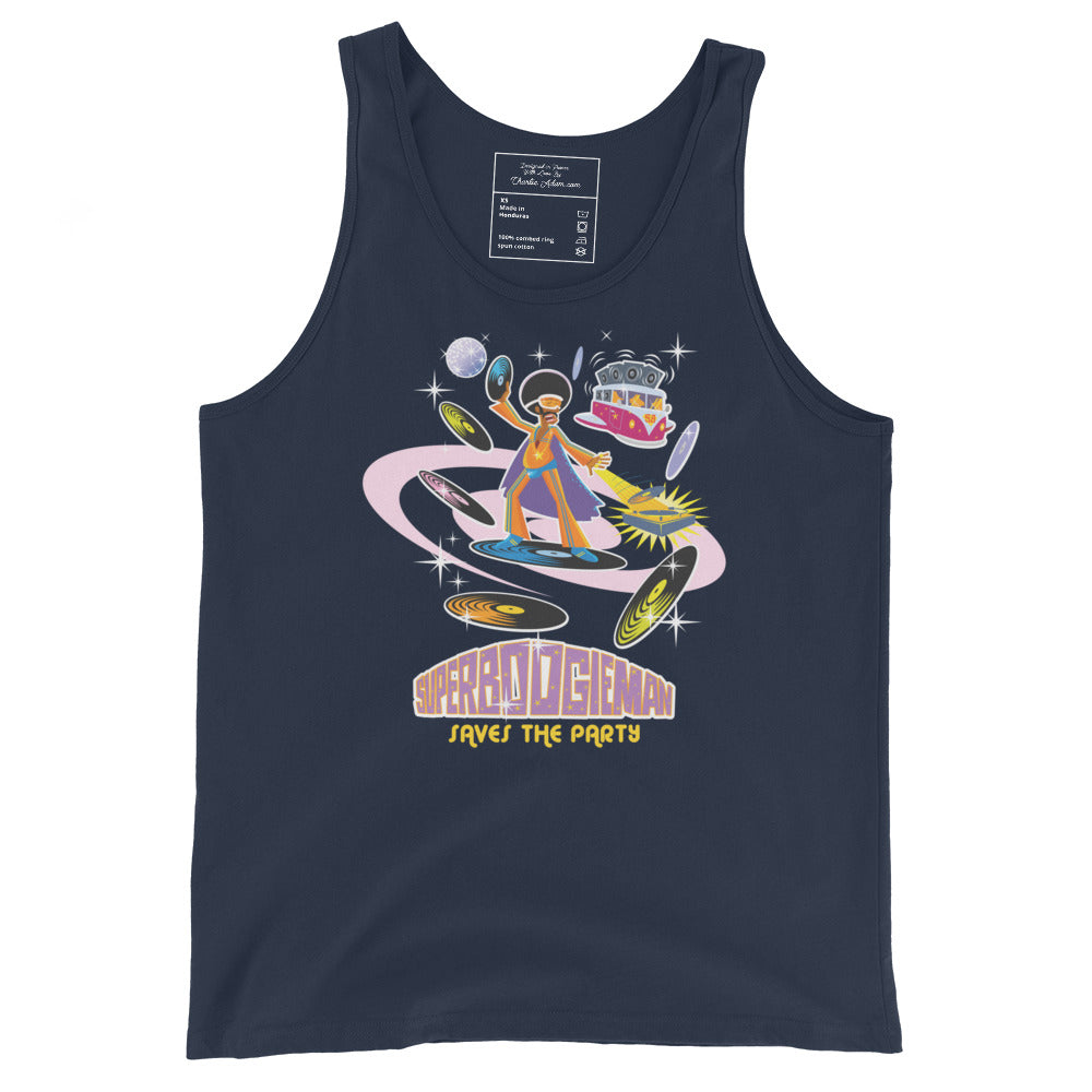 Unisex Tank Top Superboogieman Saves the Party