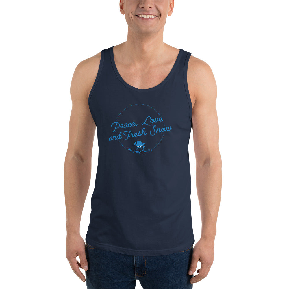 Unisex Tank Top Peace, Love and Fresh Snow