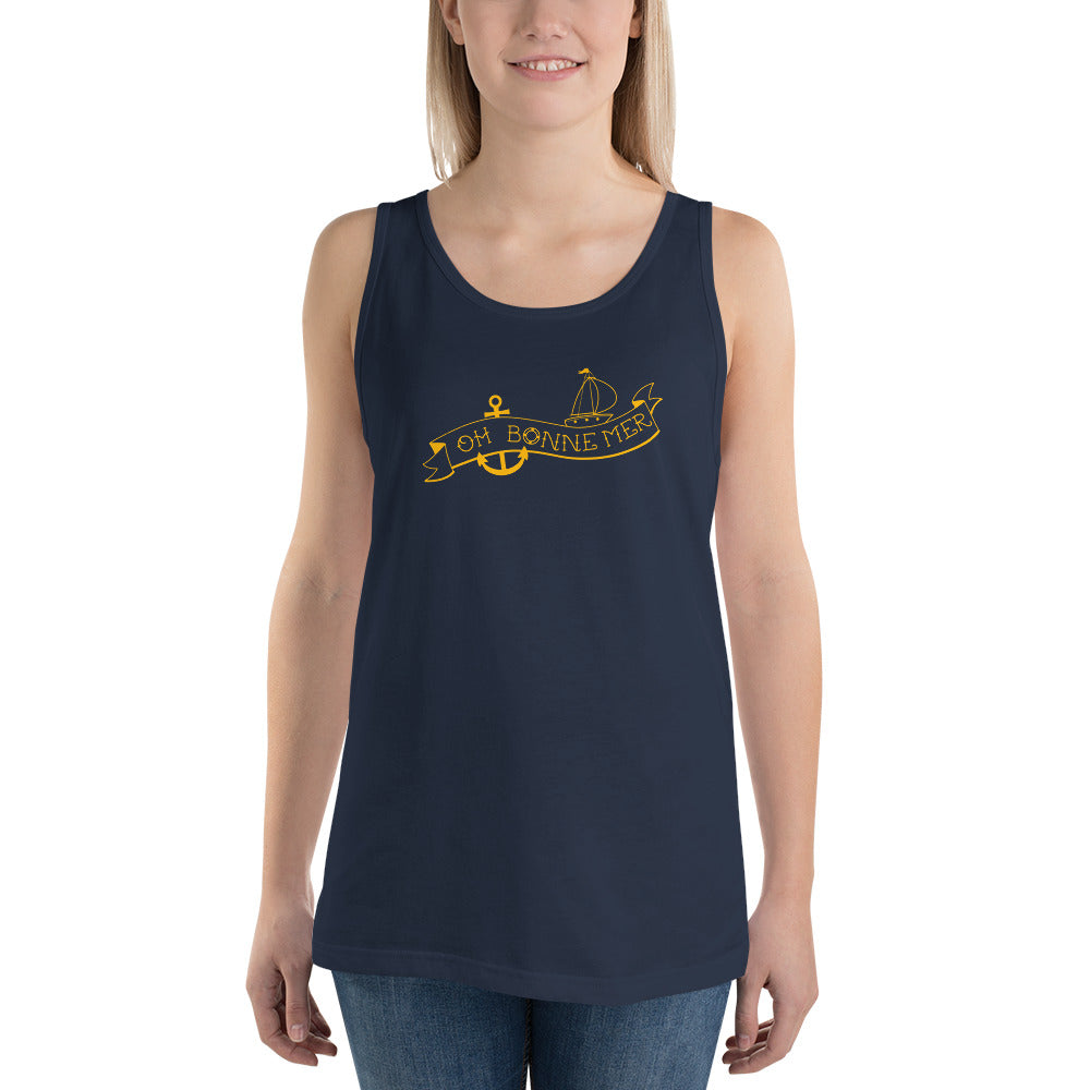 Unisex Tank Top Oh Bonne Mer Tattoo gold