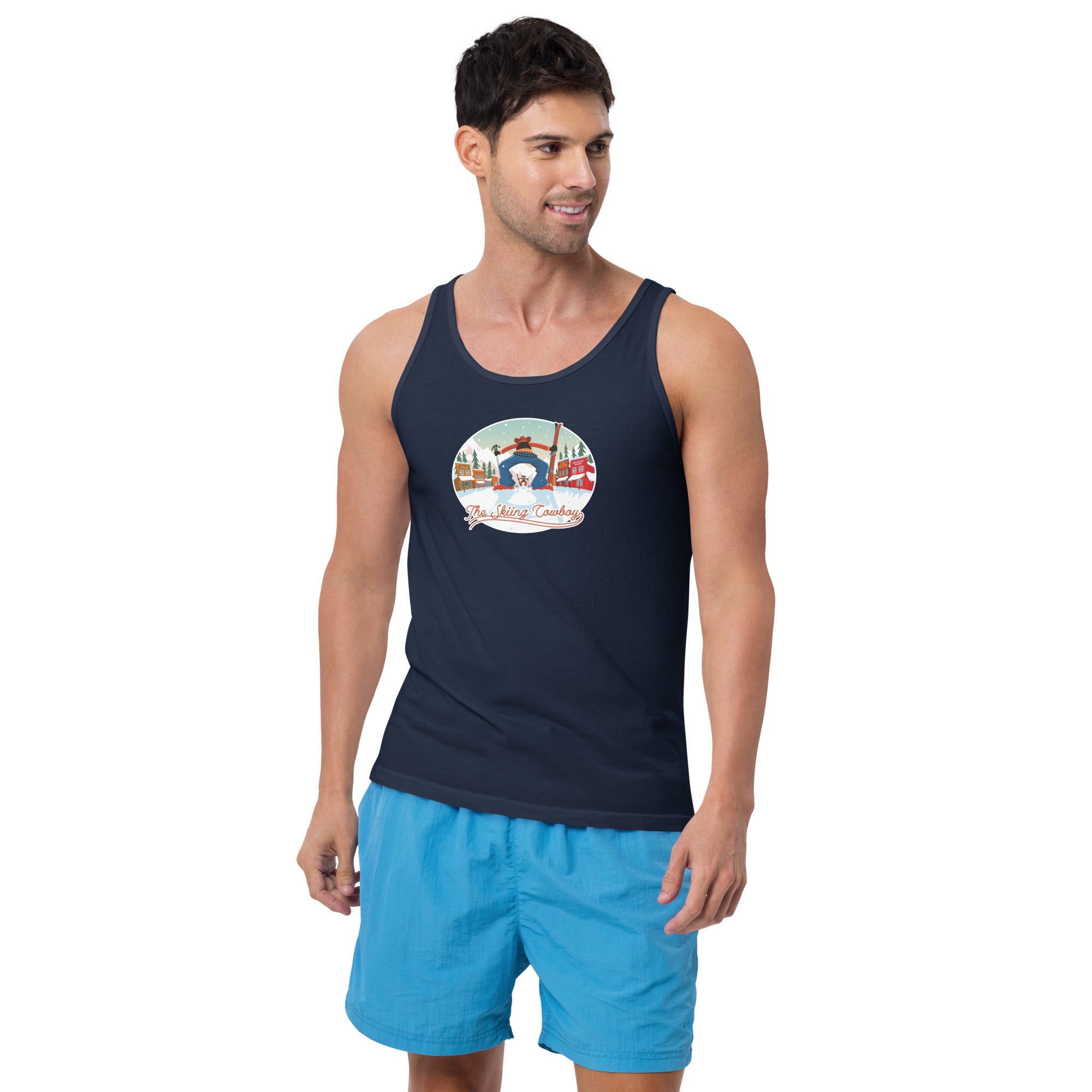 Unisex Tank Top Ski Fight at OK Corral