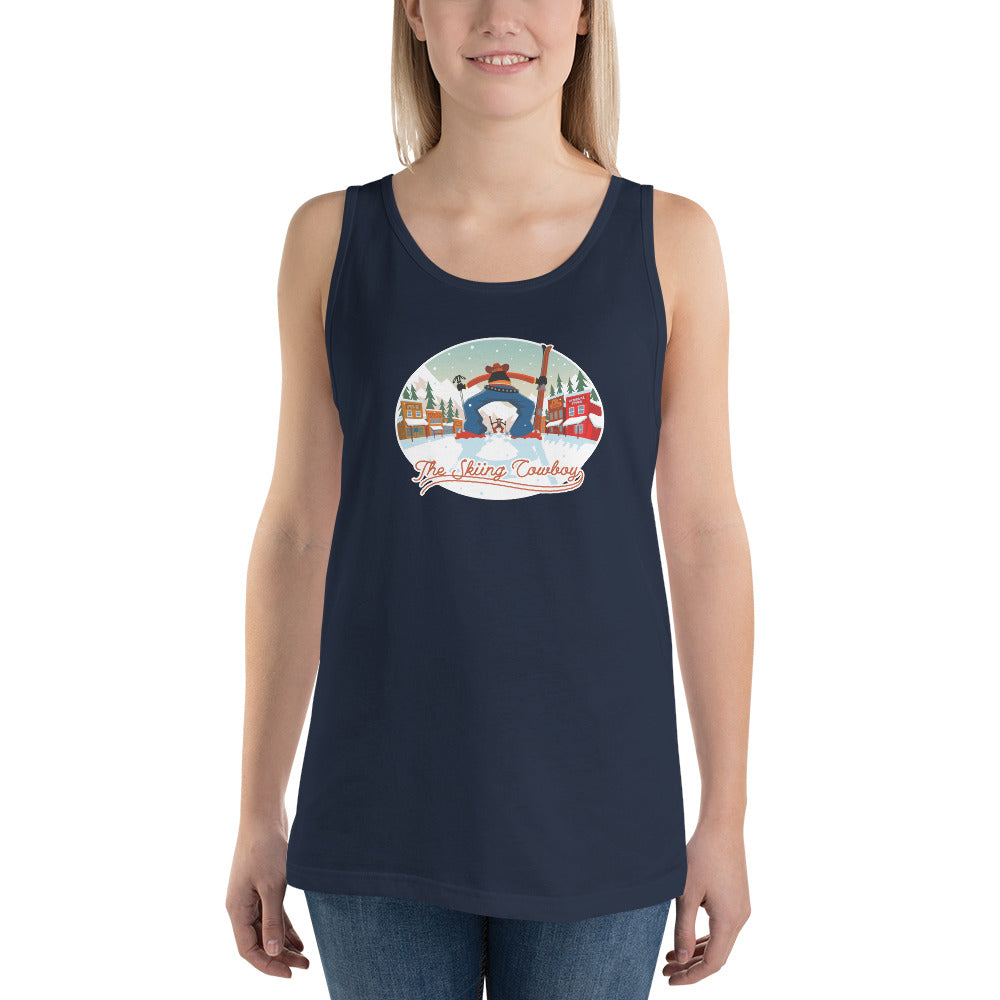 Unisex Tank Top Ski Fight at OK Corral