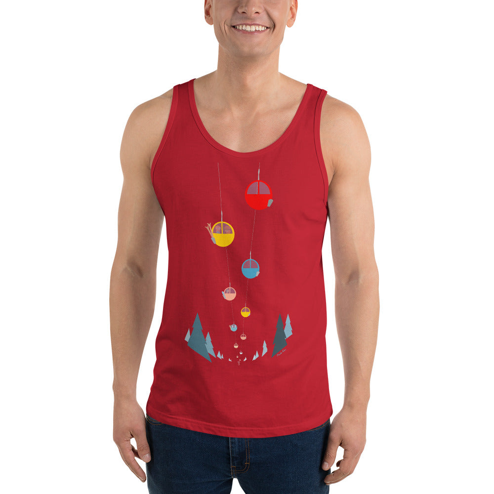 Unisex Tank Top Gondolas in the mist