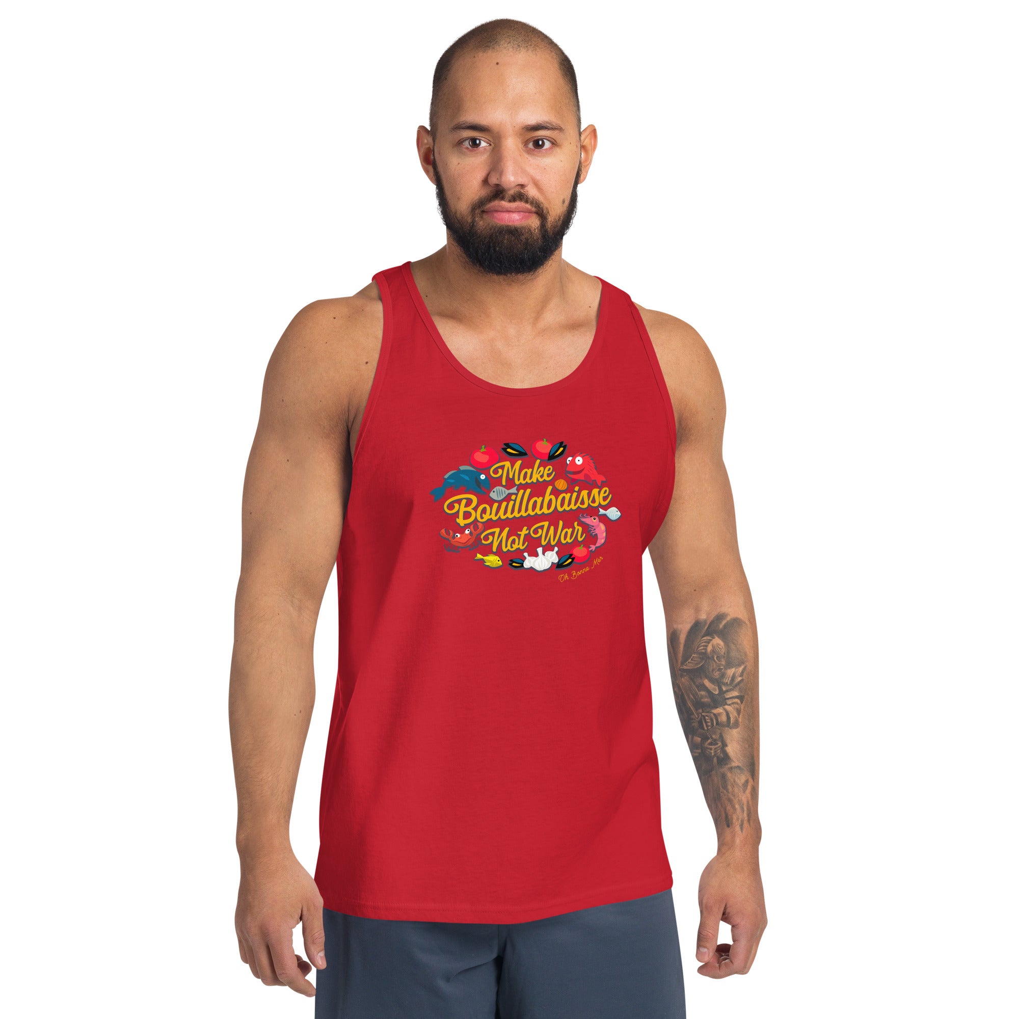 Unisex Tank Top Make Bouillabaisse Not War