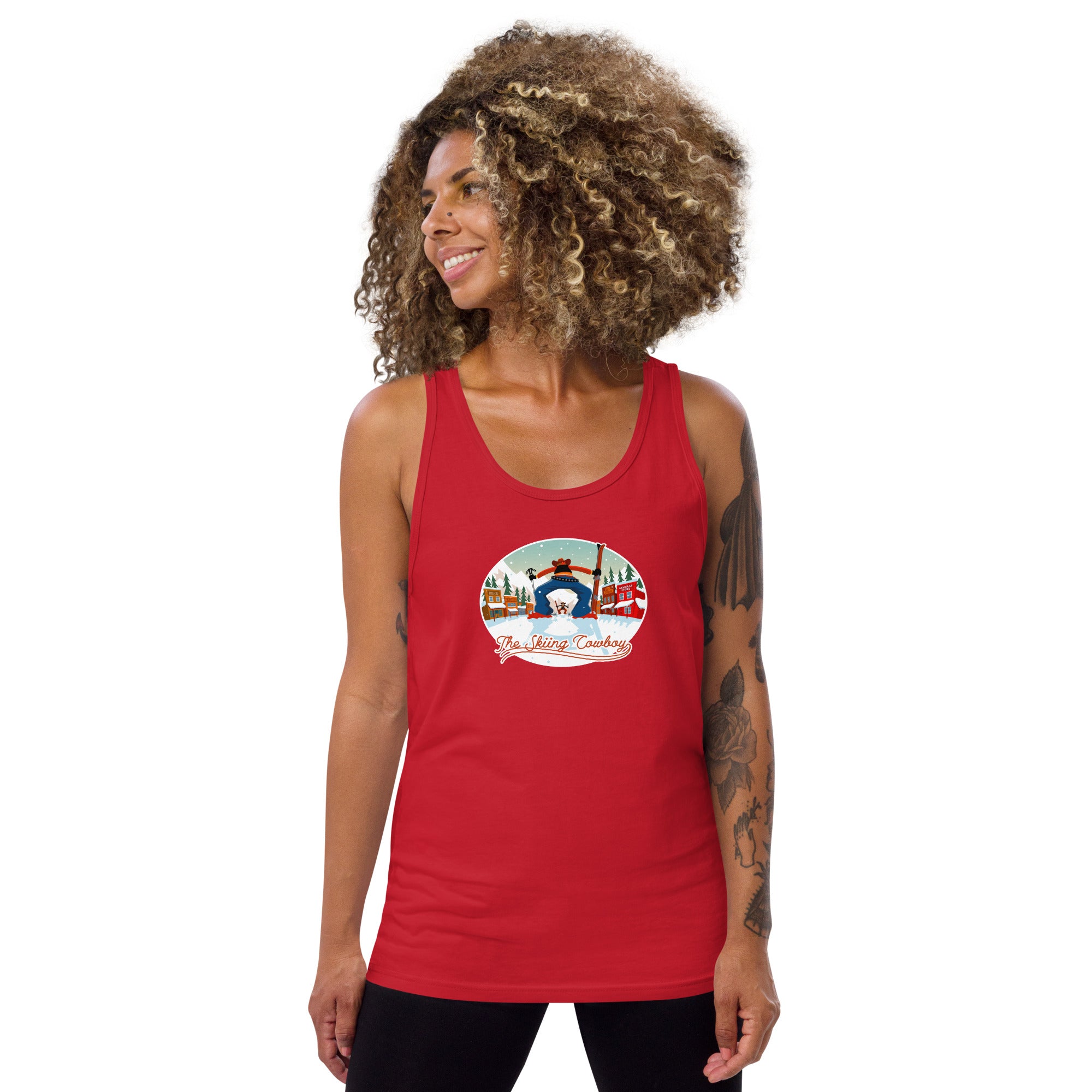 Unisex Tank Top Ski Fight at OK Corral