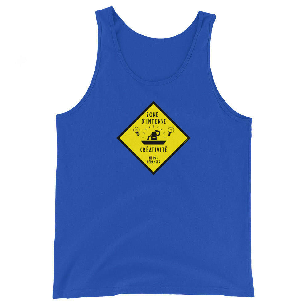 Unisex Tank Top Zone d'intense créativité, Ne pas déranger