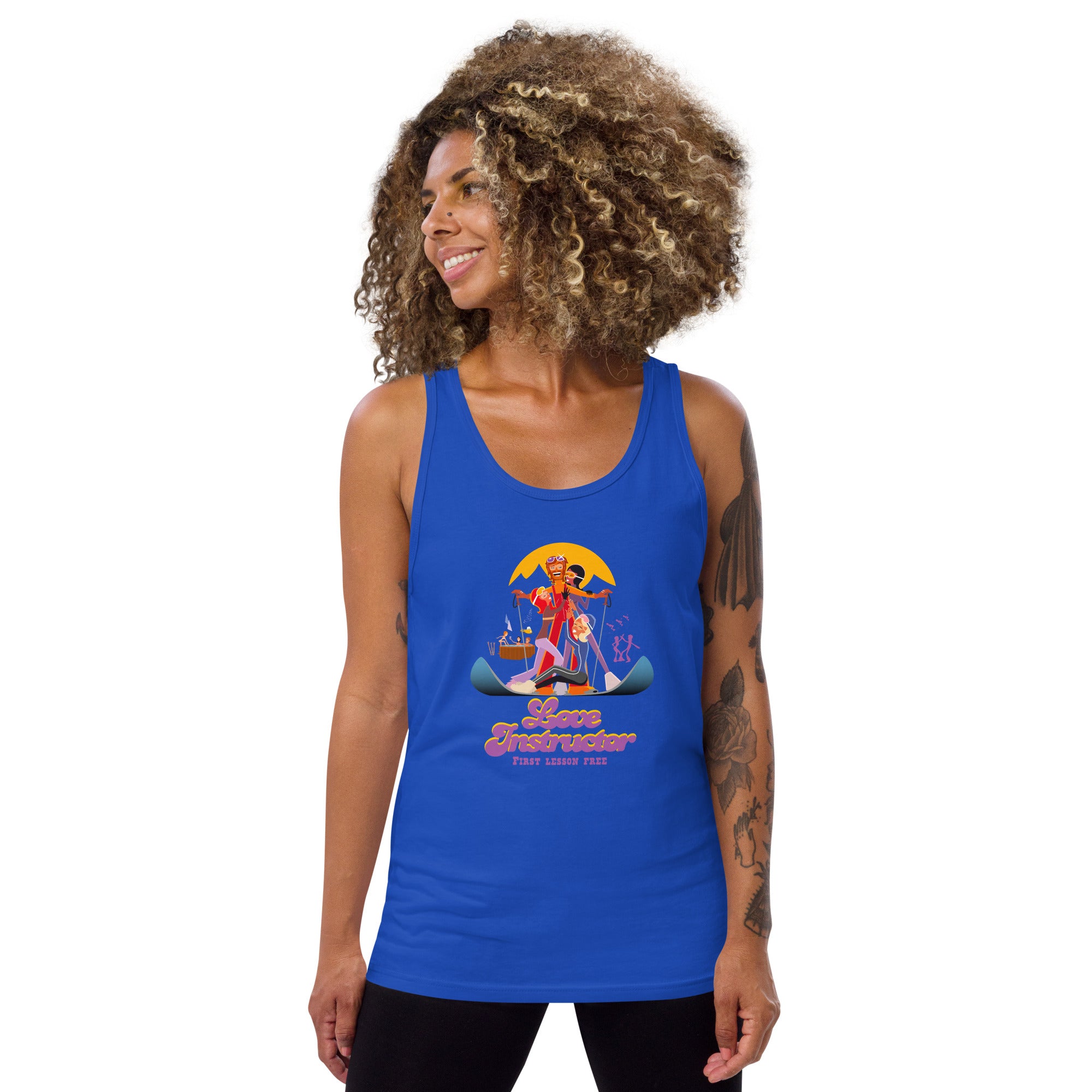 Unisex Tank Top Love instructor First lesson free