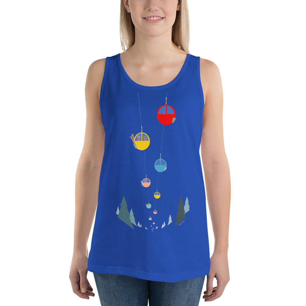 Unisex Tank Top Gondolas in the mist