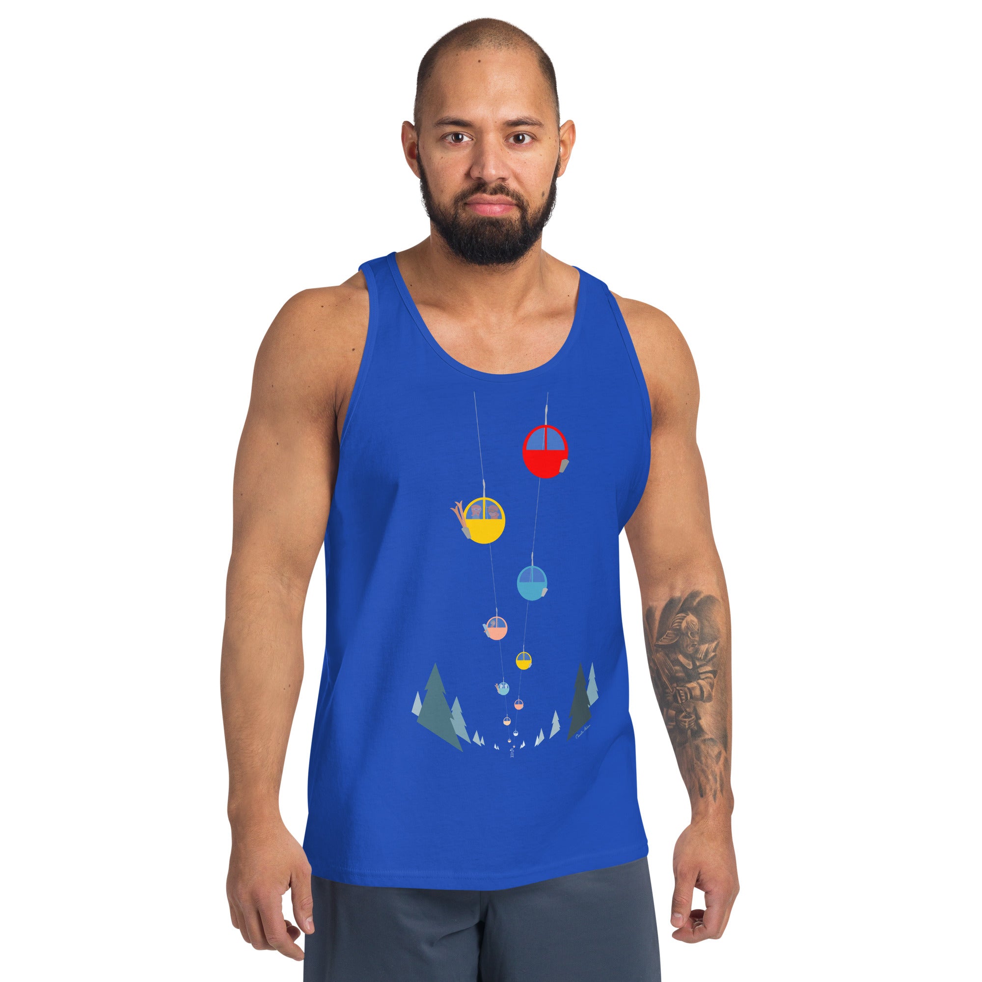 Unisex Tank Top Gondolas in the mist