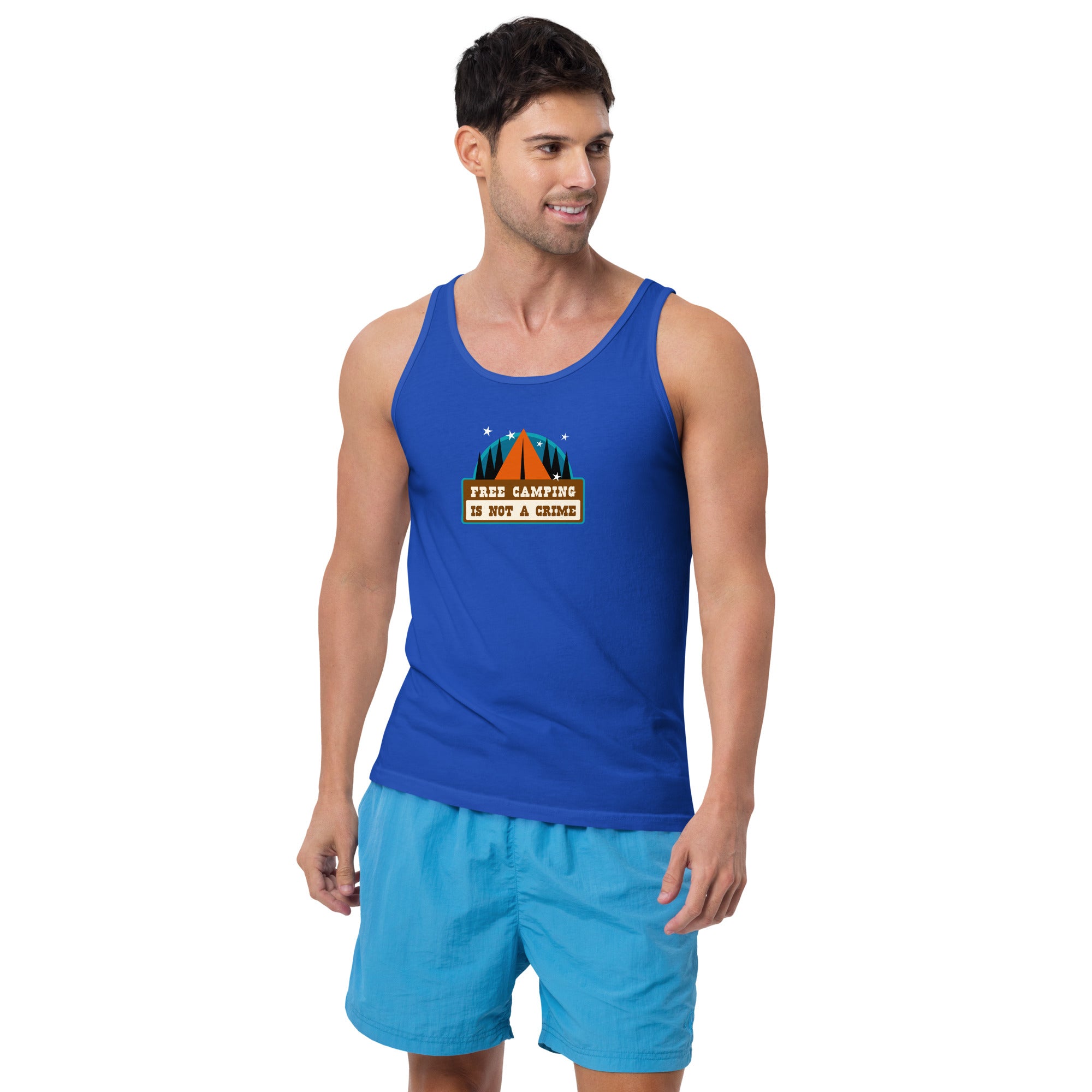 Unisex Tank Top Free camping is not a crime Graphic