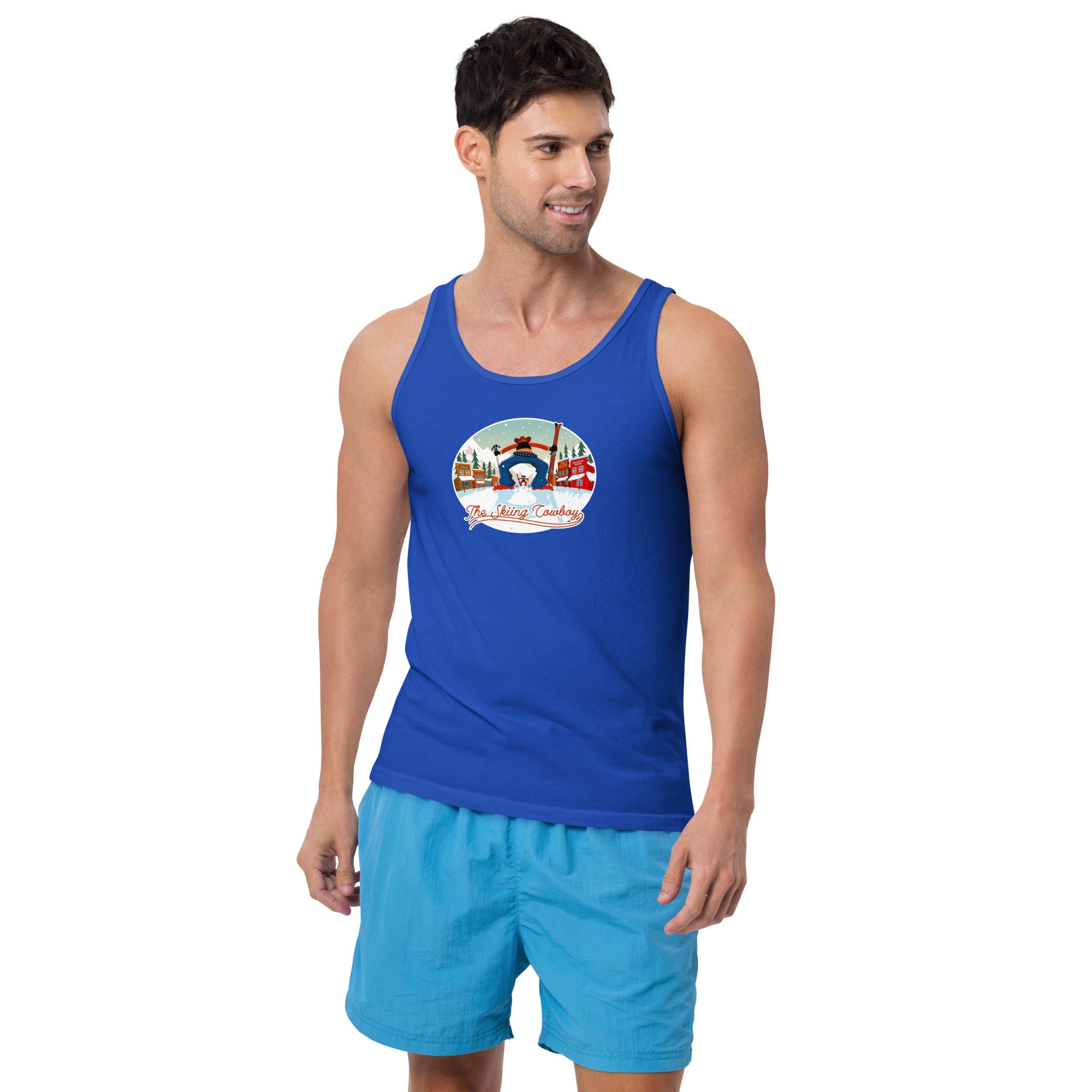 Unisex Tank Top Ski Fight at OK Corral