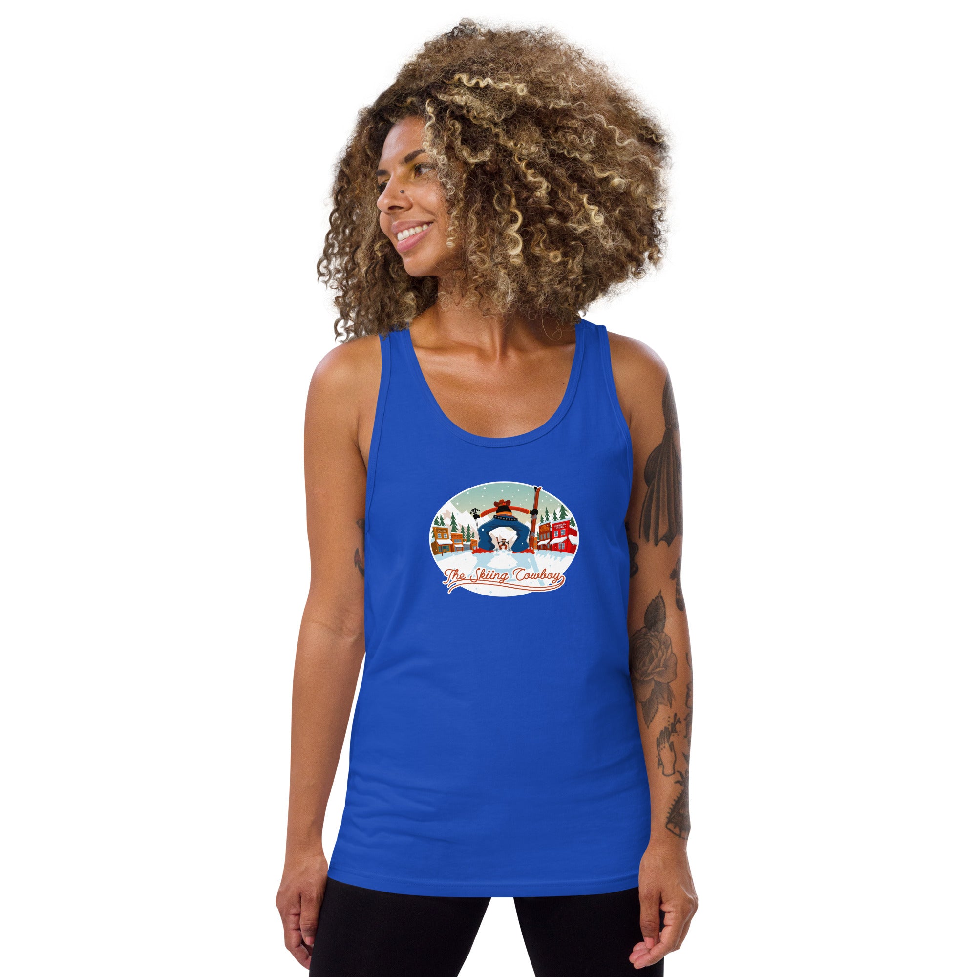 Unisex Tank Top Ski Fight at OK Corral