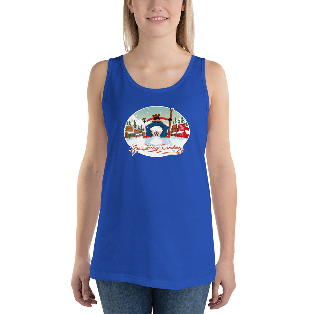 Unisex Tank Top Ski Fight at OK Corral