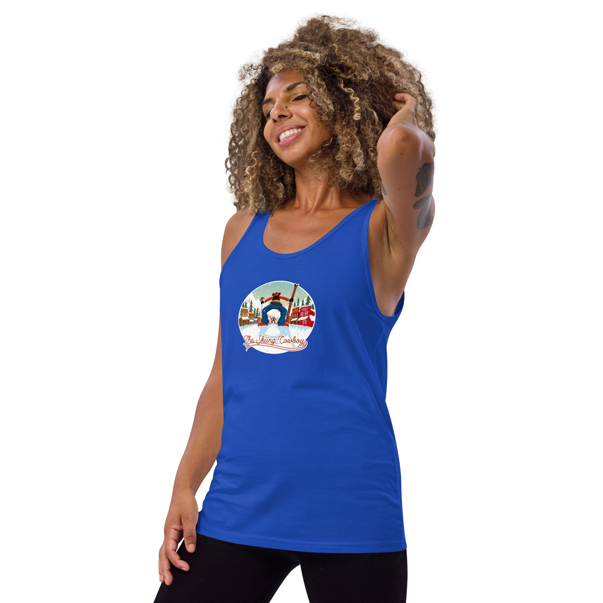 Unisex Tank Top Ski Fight at OK Corral