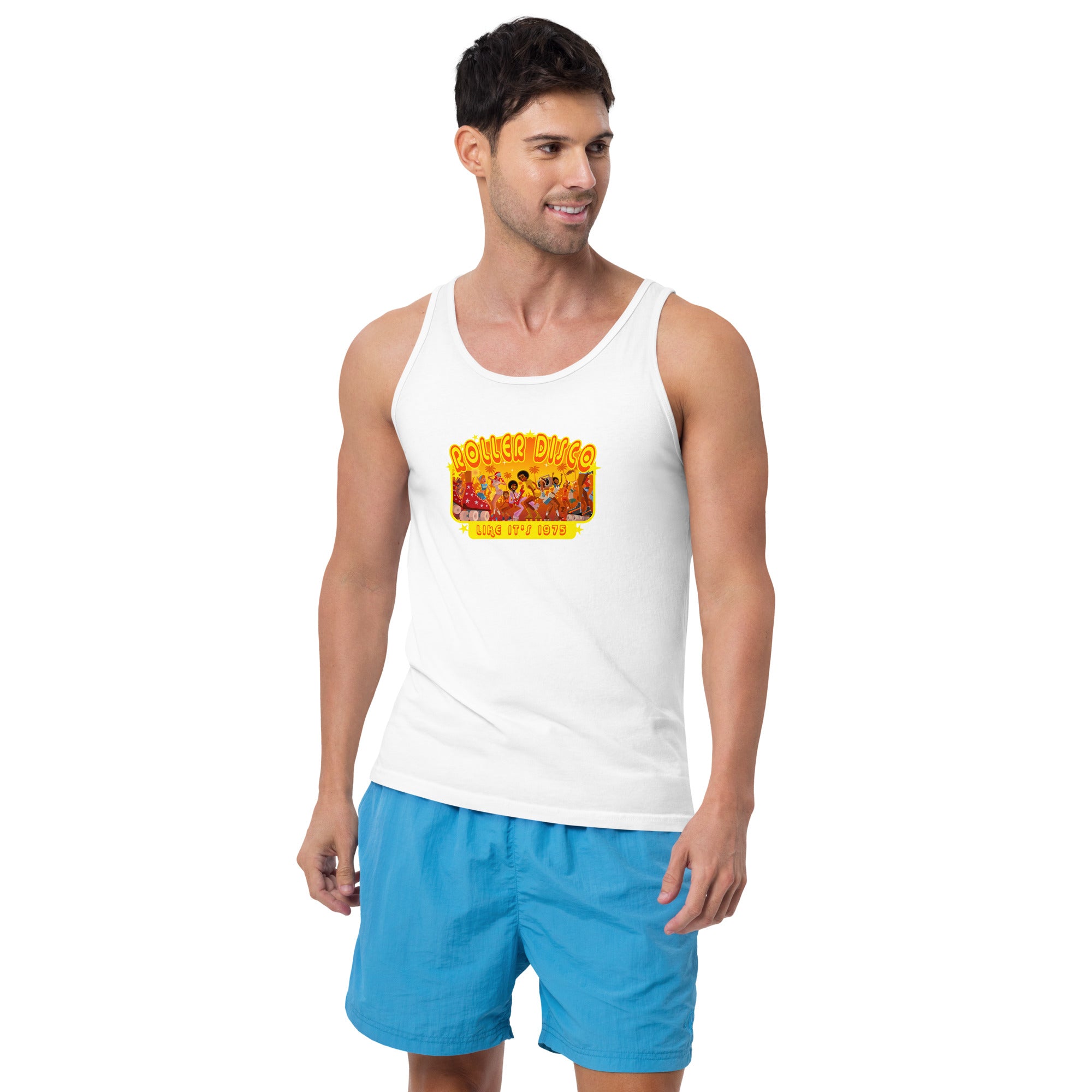 Unisex Tank Top Roller Disco 1975