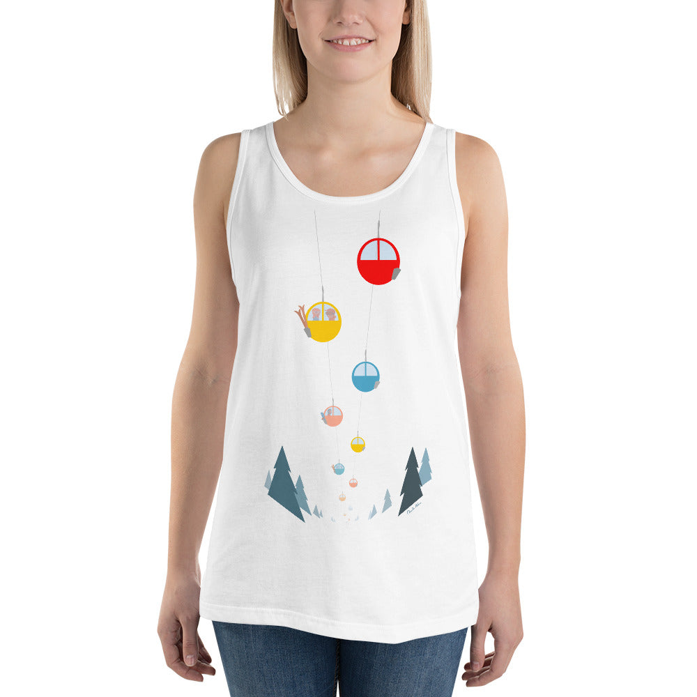 Unisex Tank Top Gondolas in the mist