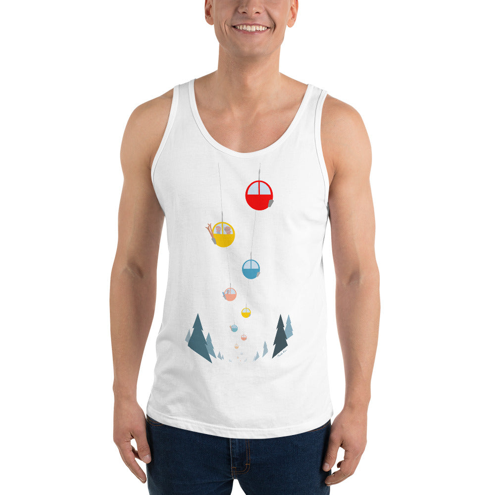 Unisex Tank Top Gondolas in the mist