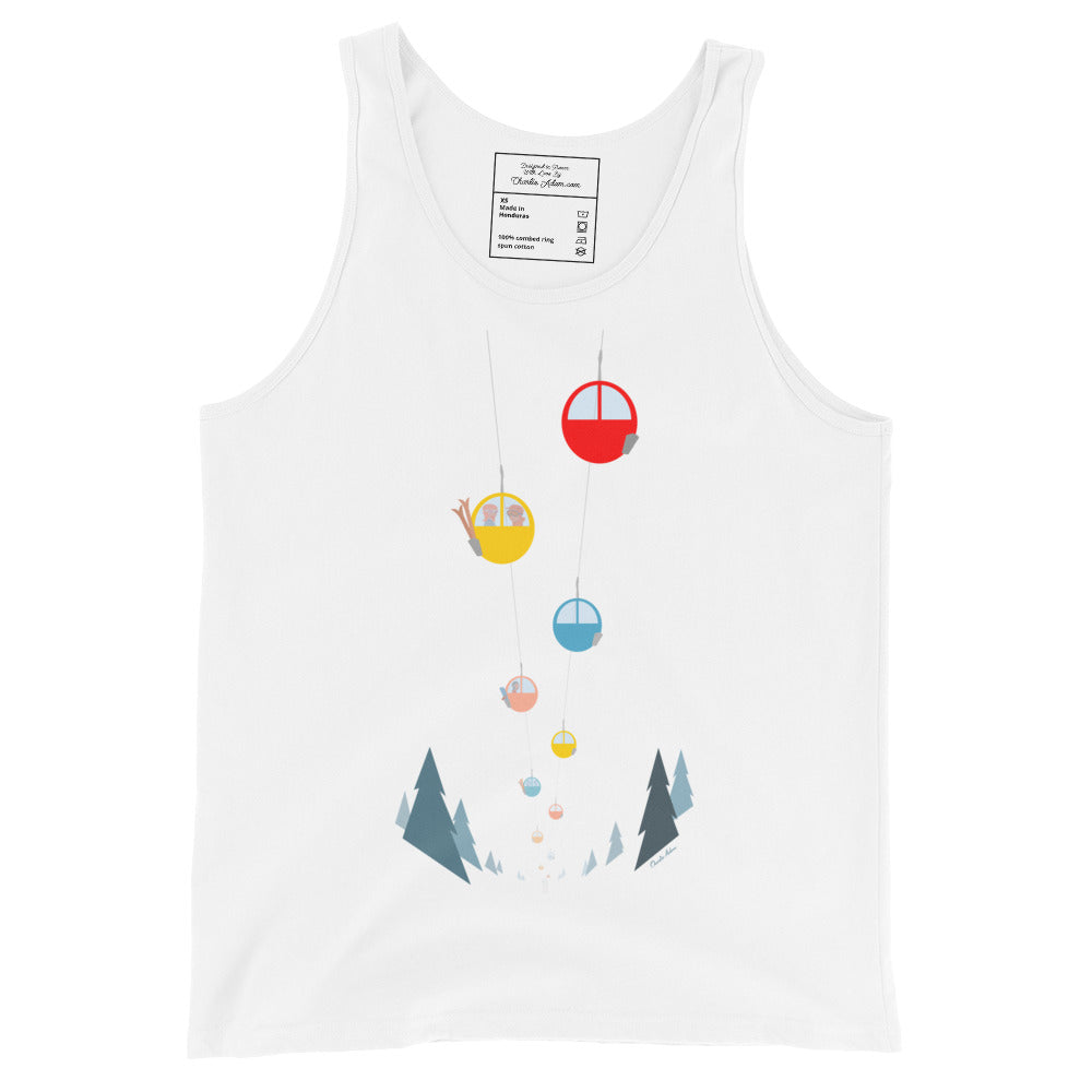 Unisex Tank Top Gondolas in the mist