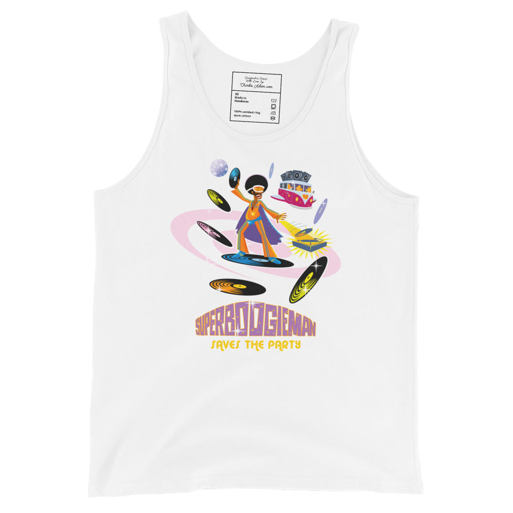 Unisex Tank Top Superboogieman Saves the Party