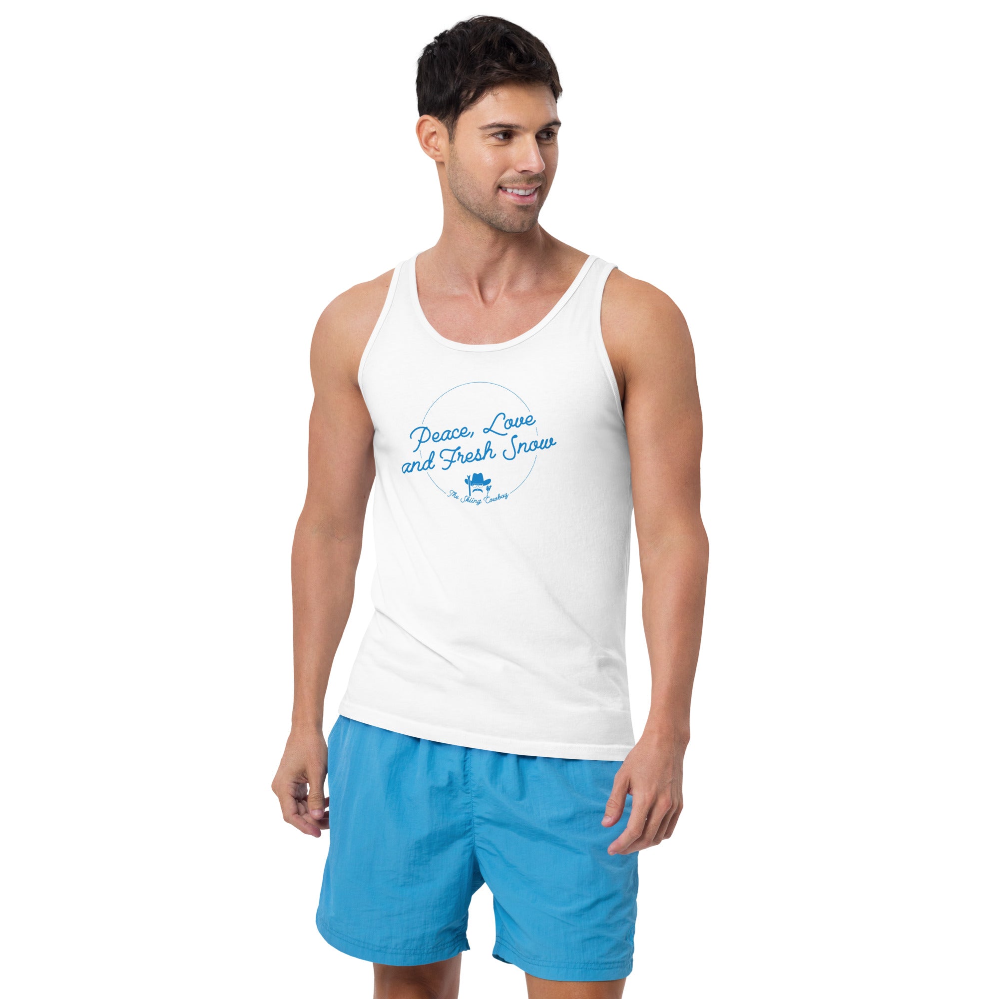 Unisex Tank Top Peace, Love and Fresh Snow