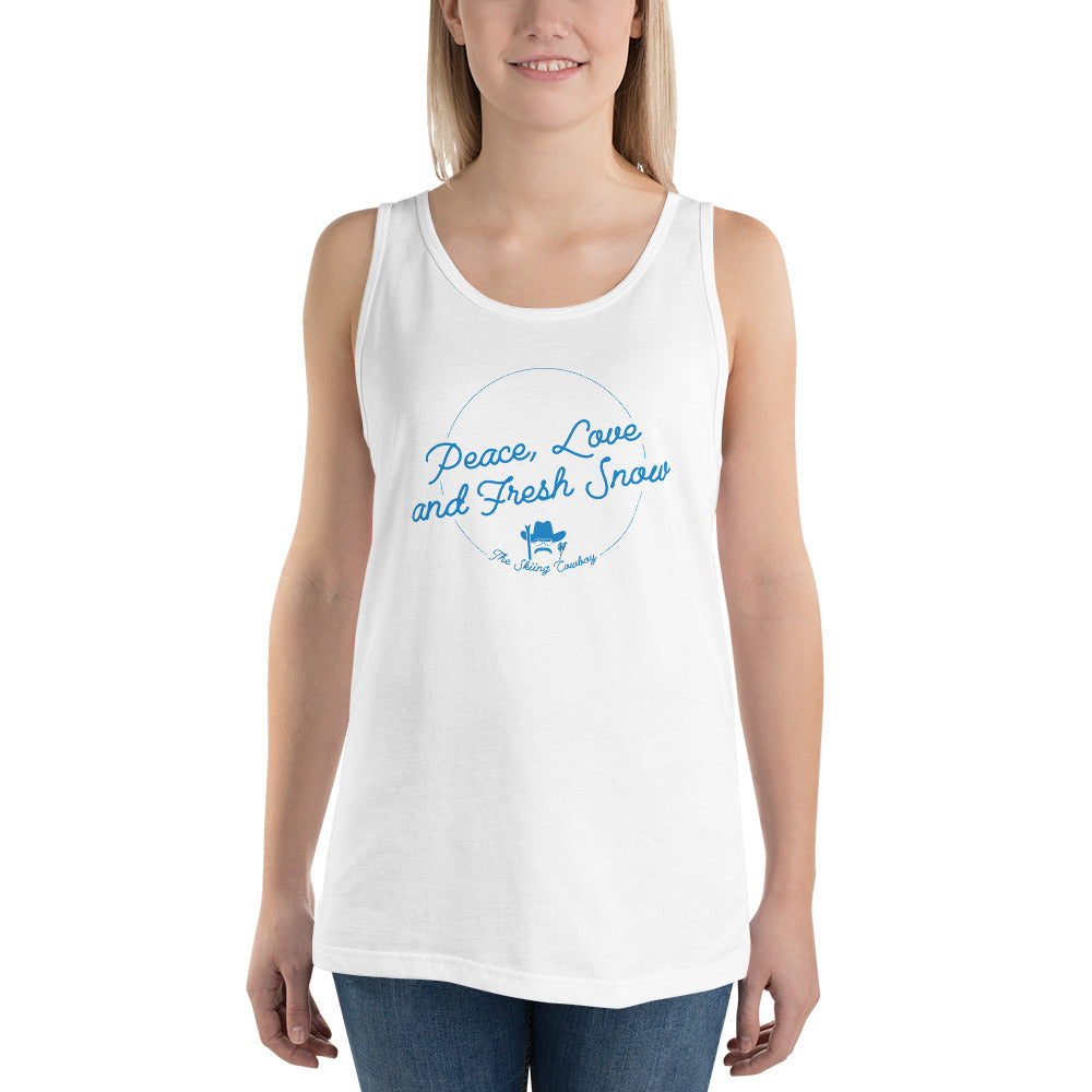 Unisex Tank Top Peace, Love and Fresh Snow