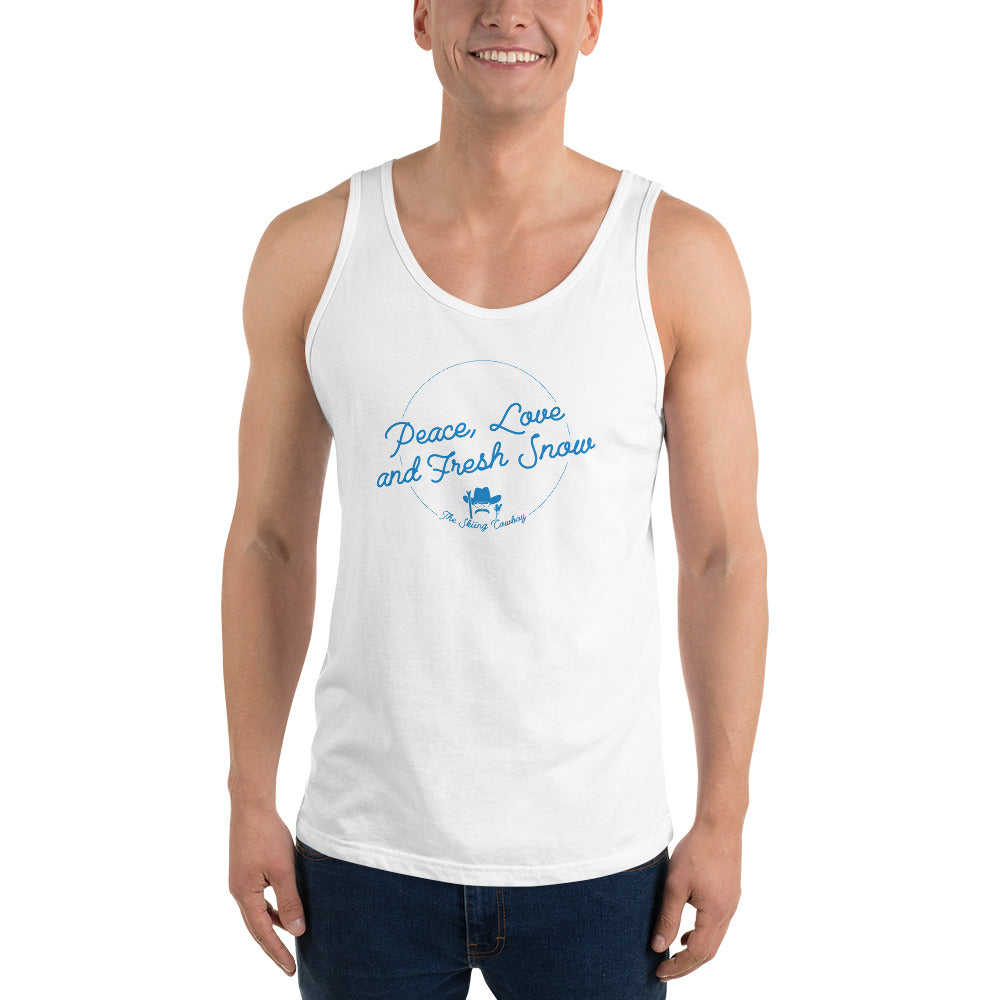 Unisex Tank Top Peace, Love and Fresh Snow