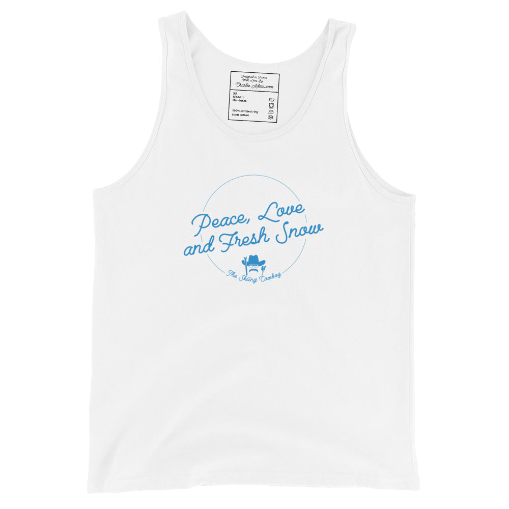 Unisex Tank Top Peace, Love and Fresh Snow