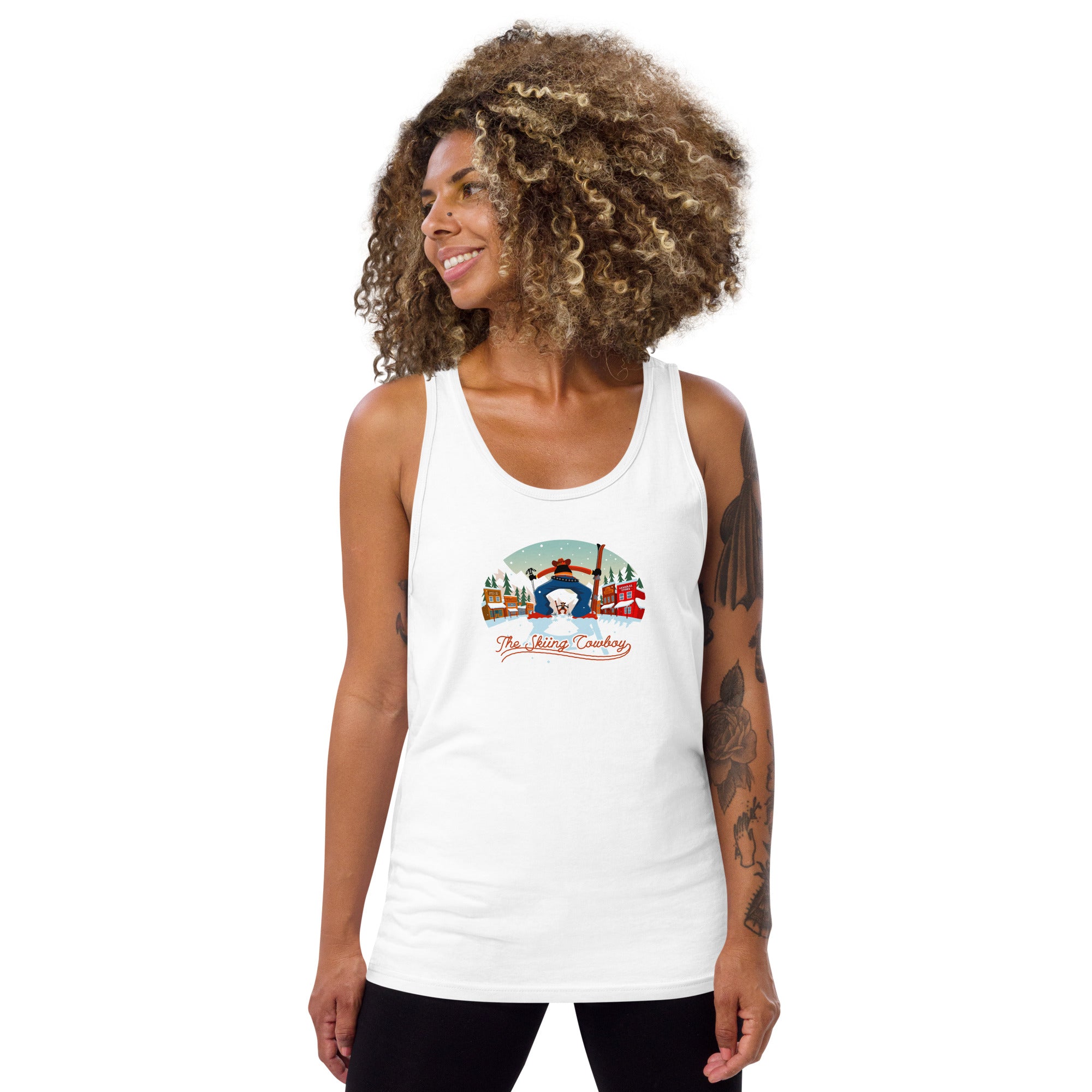 Unisex Tank Top Ski Fight at OK Corral