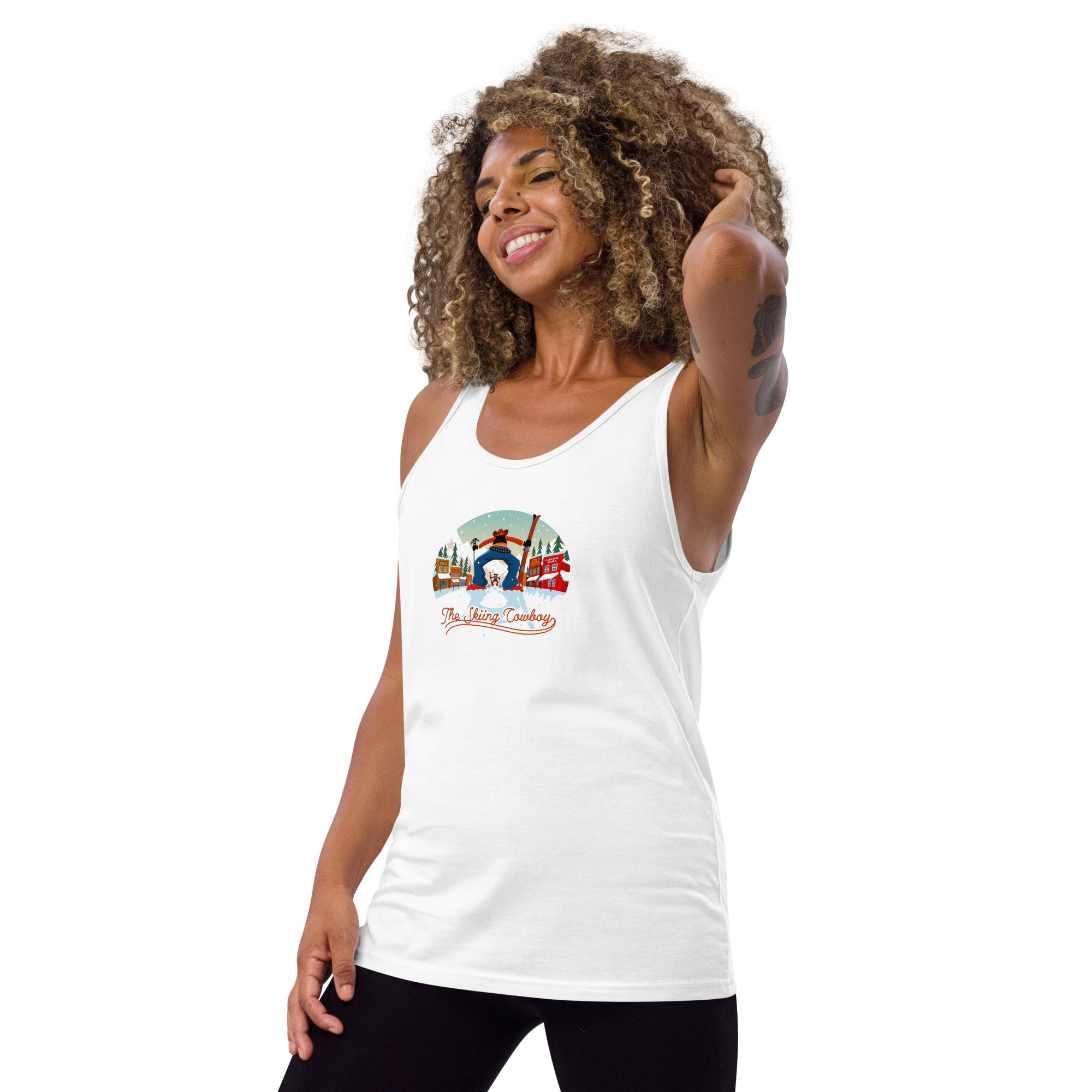 Unisex Tank Top Ski Fight at OK Corral