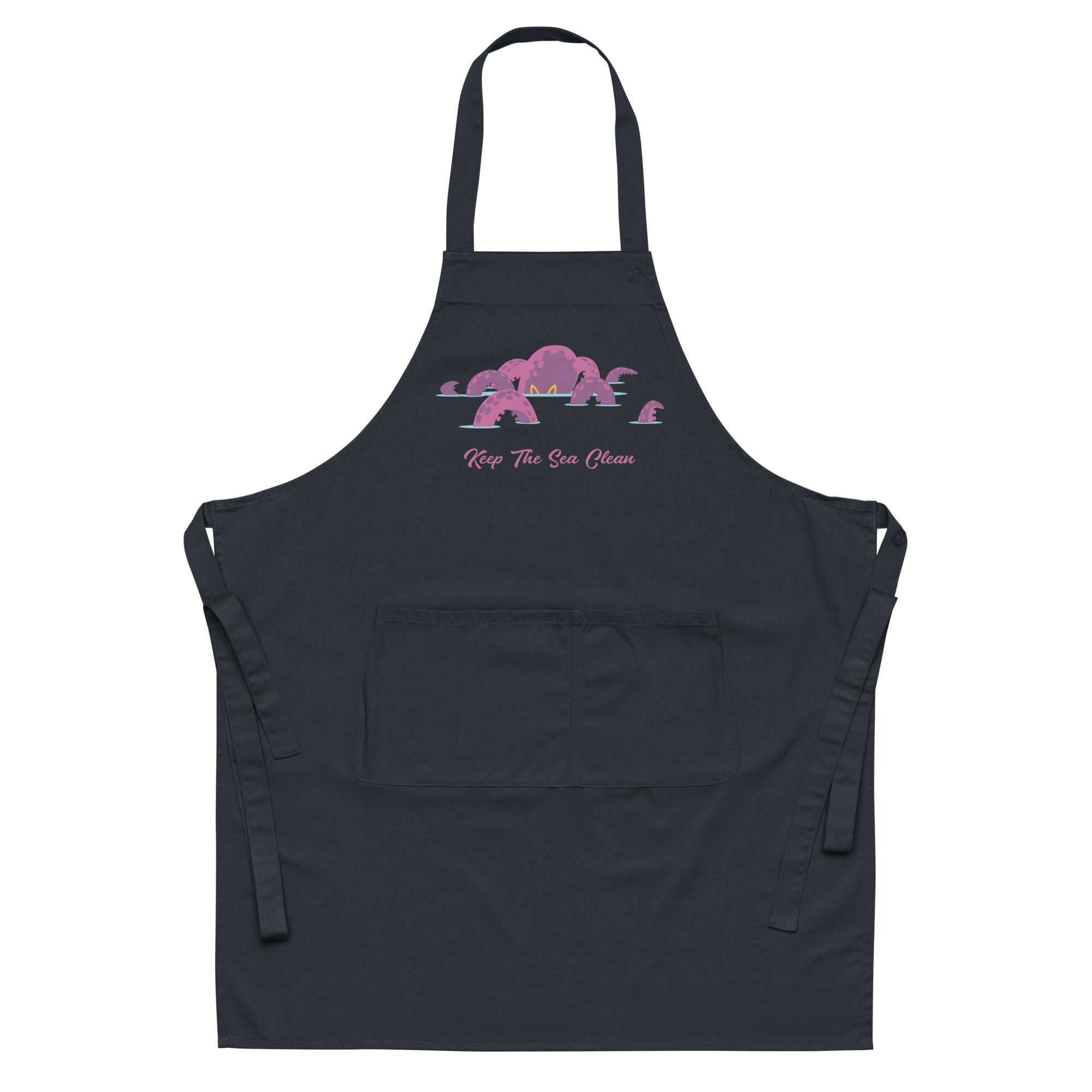 Tablier en coton biologique Octopus Purple