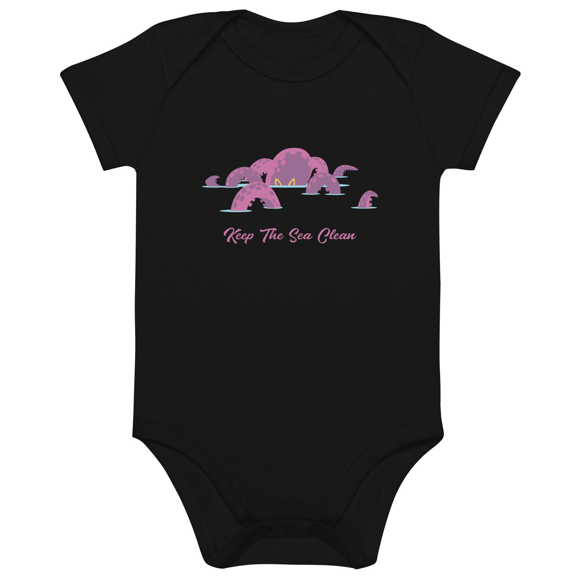 Organic cotton baby bodysuit Octopus