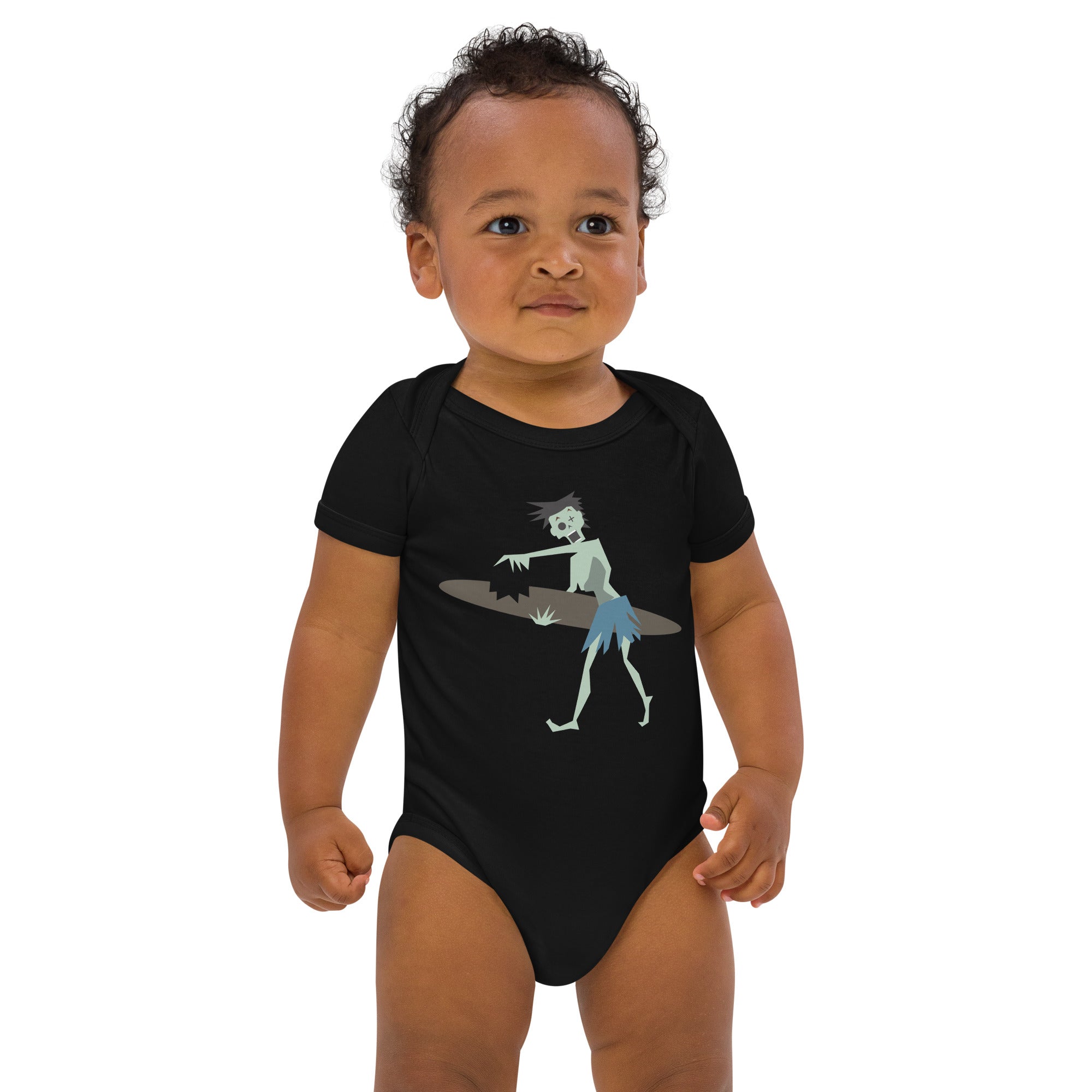 Body en coton bio bébé Surfer Zombie