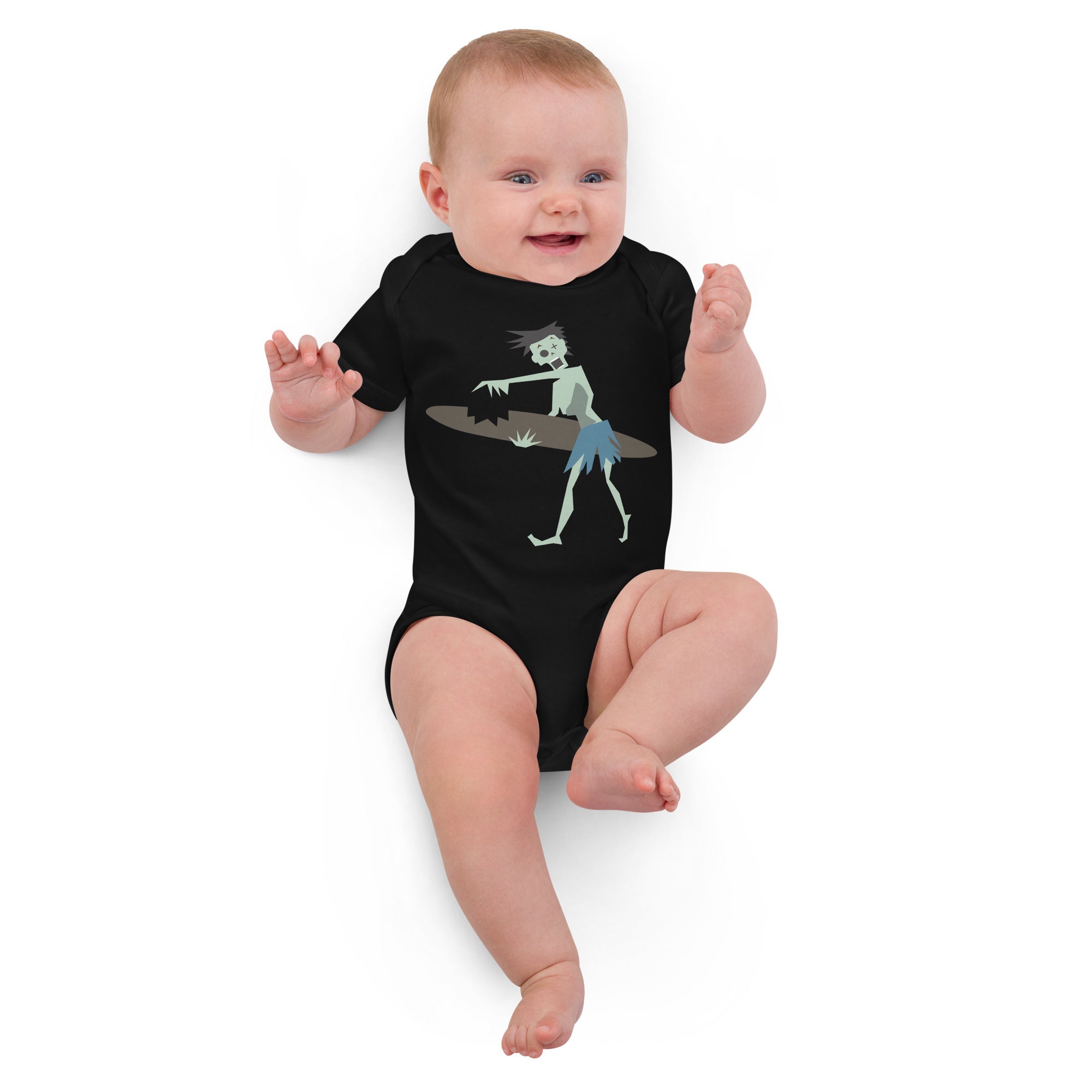 Body en coton bio bébé Surfer Zombie