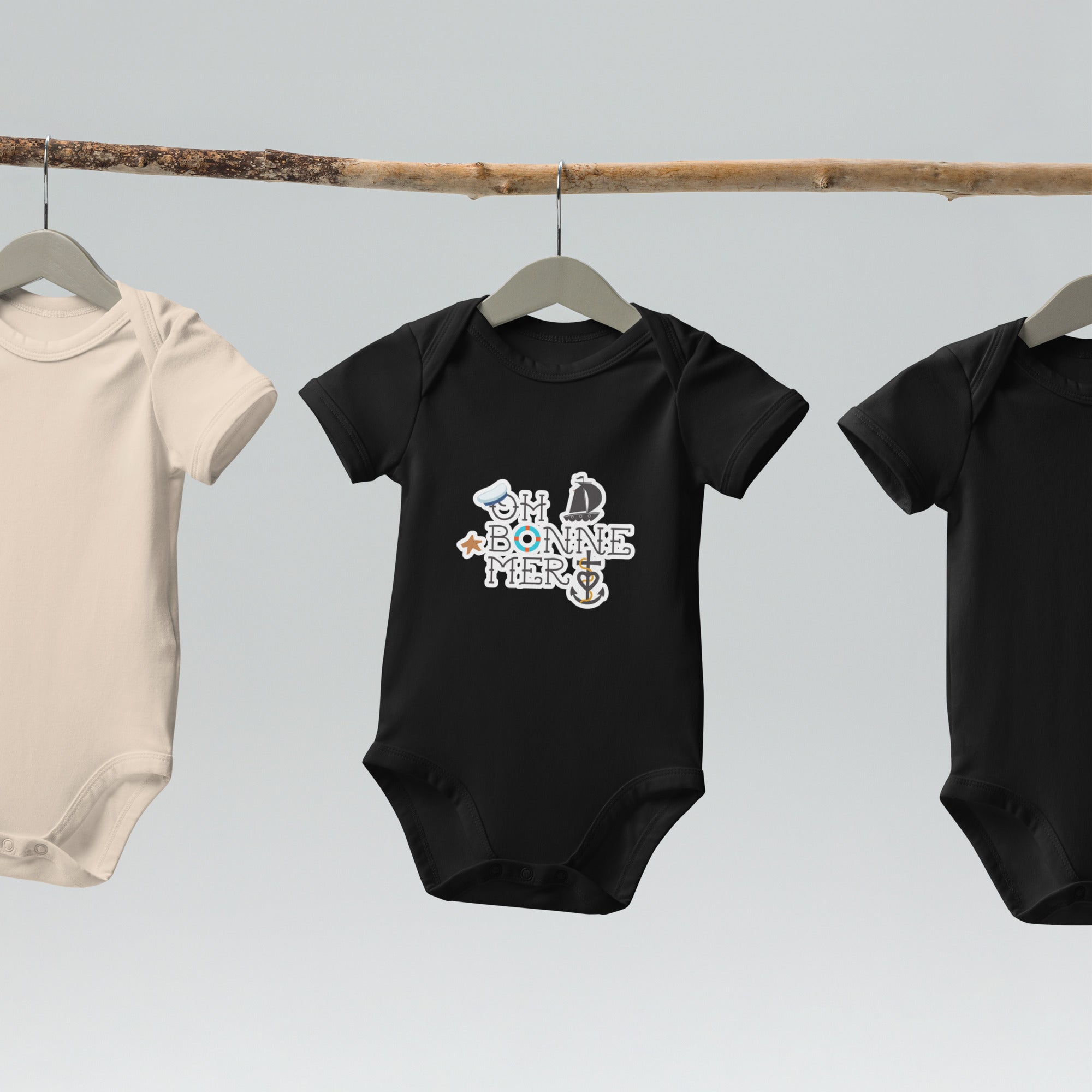 Organic cotton baby bodysuit Oh Bonne Mer 3