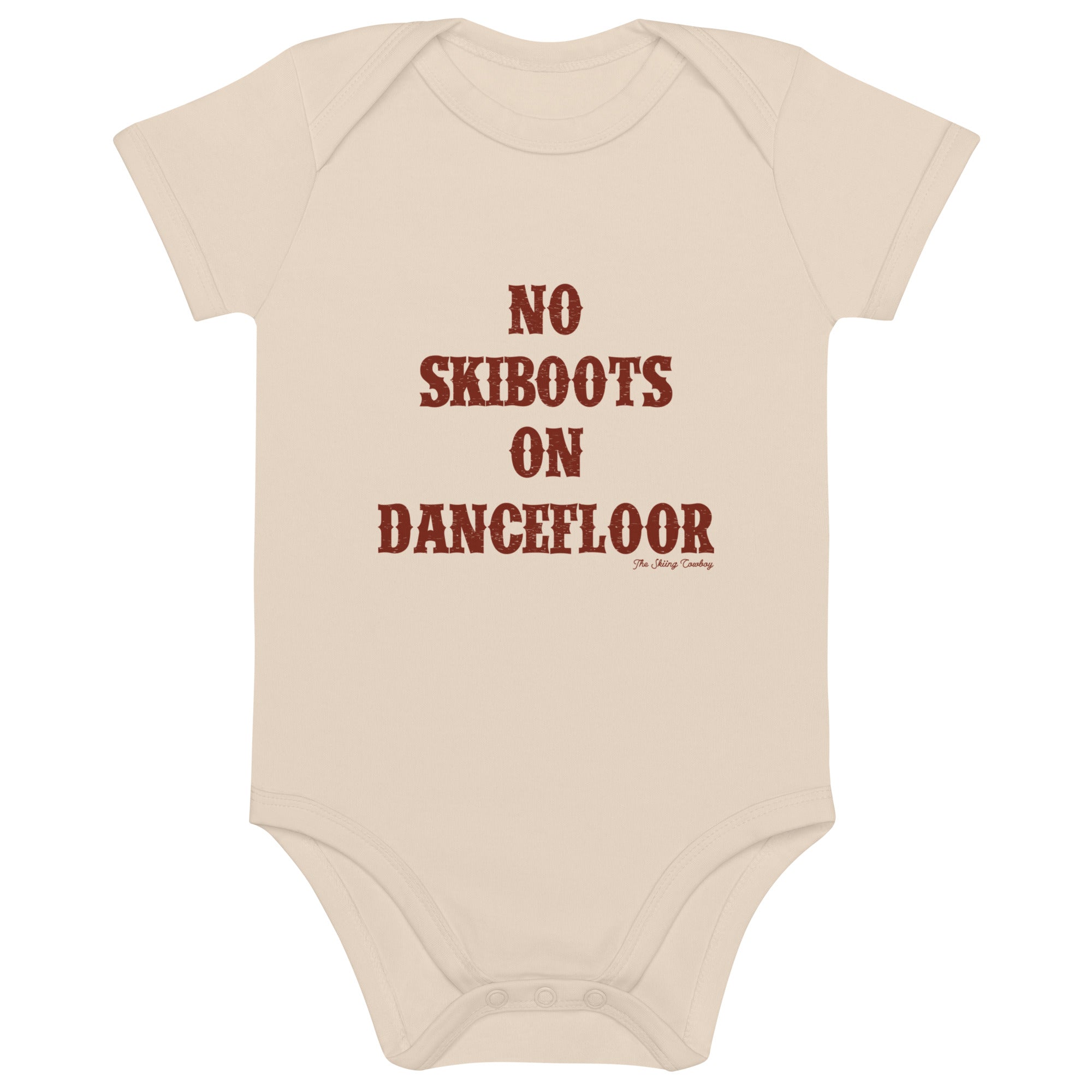 Body en coton bio bébé No Skiboots on Dancefloor